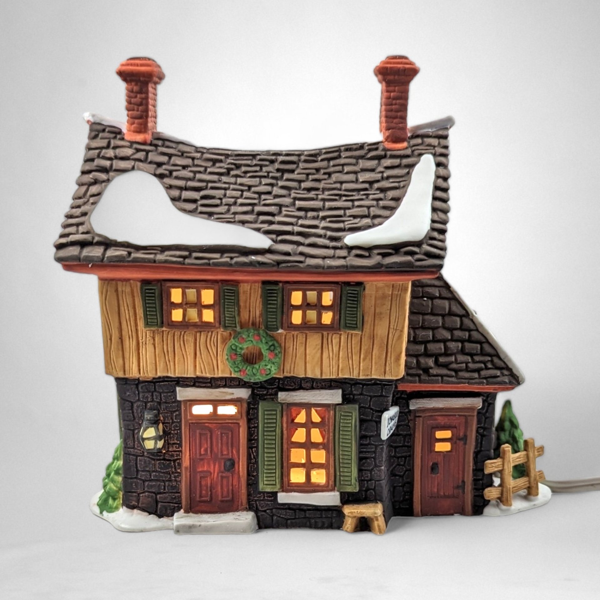 1990 Dept. 56 Ichabod Crane's Cottage, Sleepy Hollow - Vintage Christmas Village Collectible