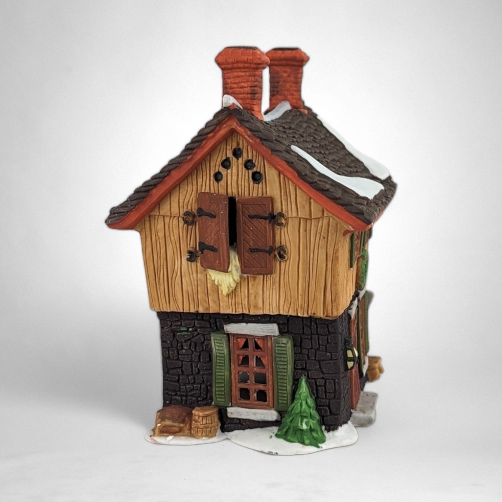 1990 Dept. 56 Ichabod Crane's Cottage, Sleepy Hollow - Vintage Christmas Village Collectible