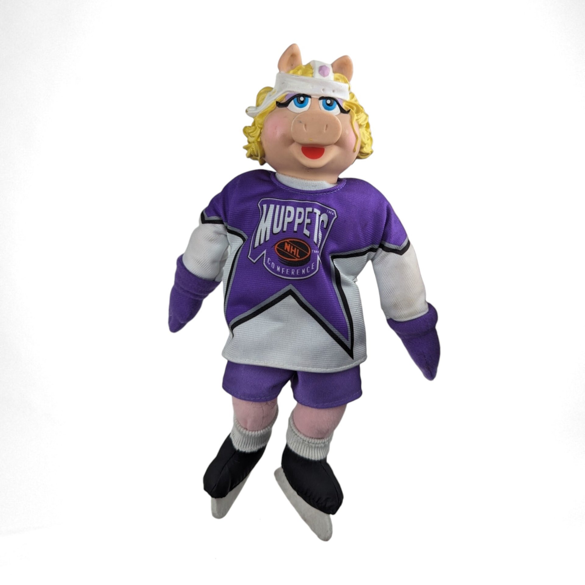 Vintage Plush Miss Piggy NHL Hockey