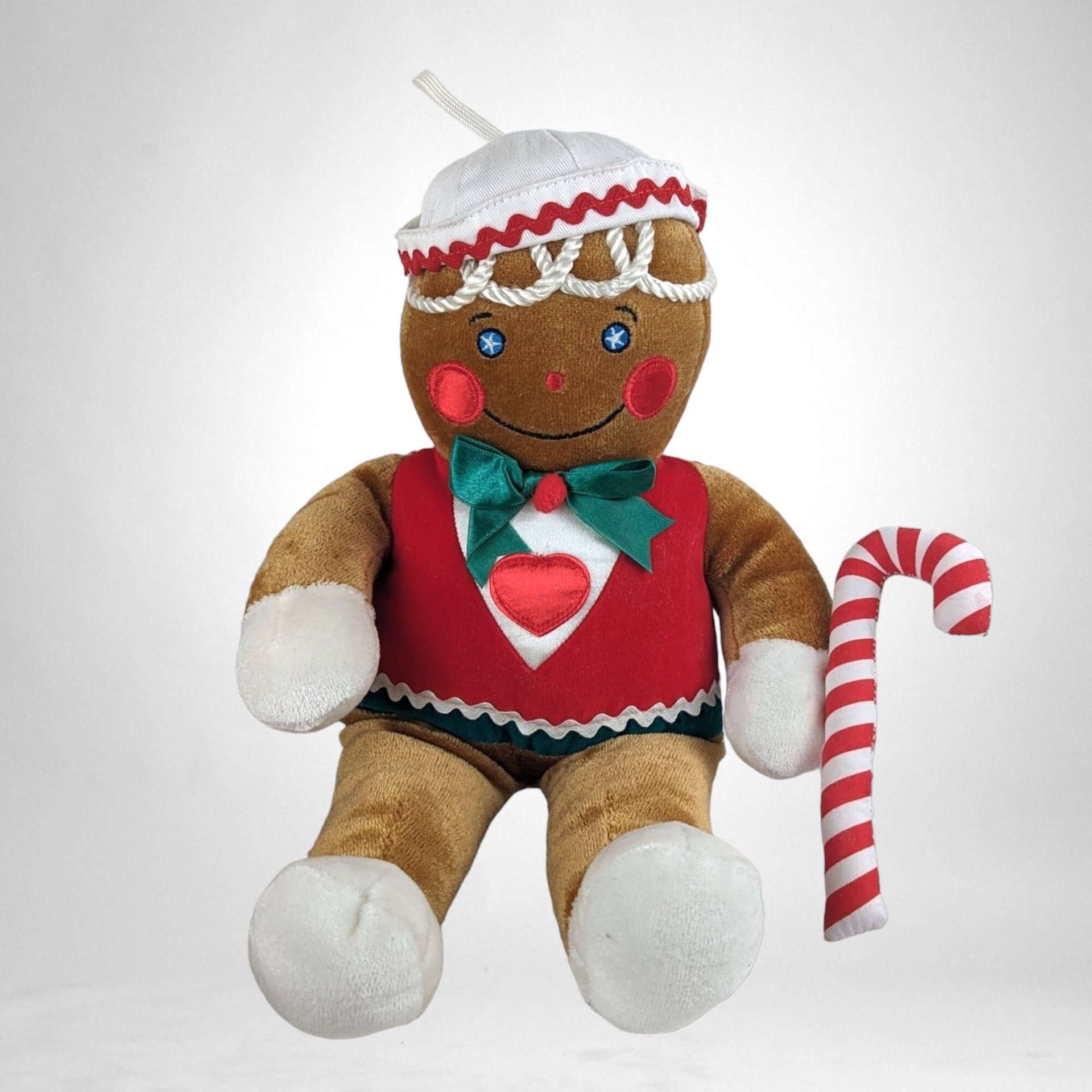 Vintage 1990 Target Gingerbread Plush Toy Pair - Sweet Holiday Collectibles!