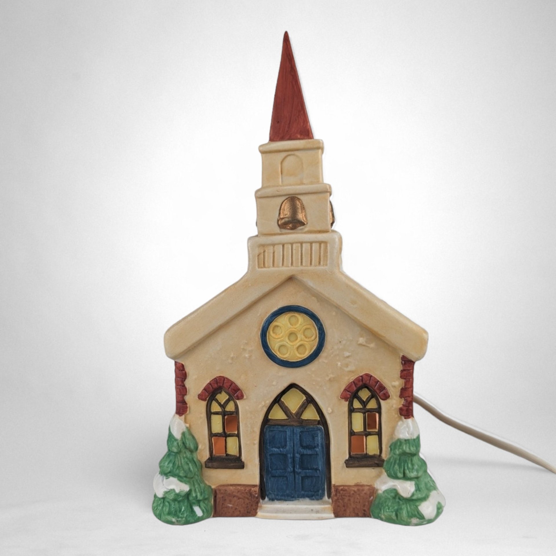 Vintage 1991 St. Mary's Porcelain Village Church - A Timeless Piece of Holiday Elegance!