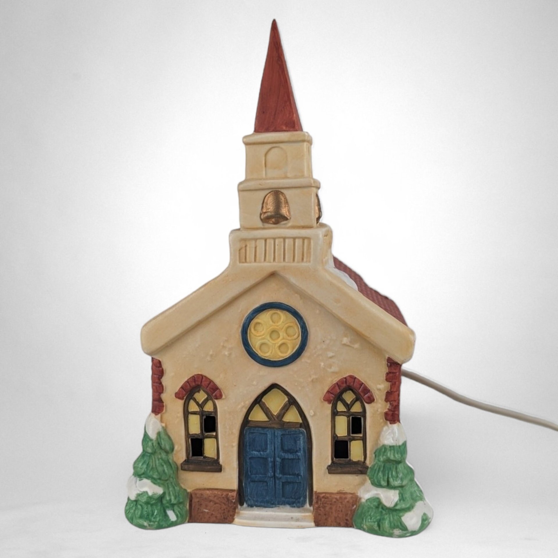 Vintage 1991 St. Mary's Porcelain Village Church - A Timeless Piece of Holiday Elegance!