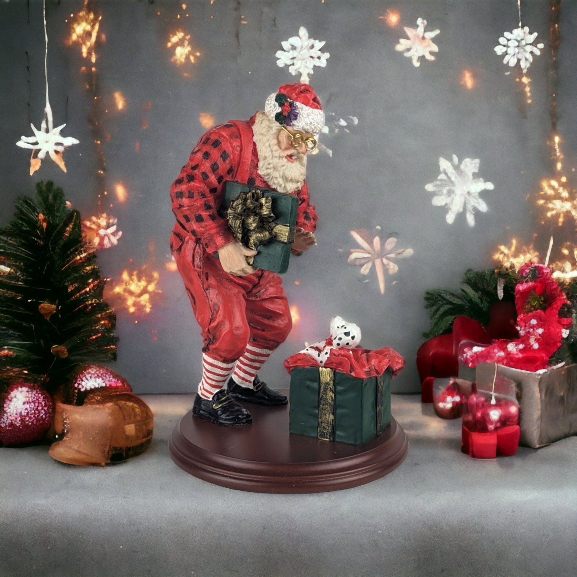 Dept 56 Bachman's Little Paws for Santa Claus Figure - Charming Collectible Holiday Decor!
