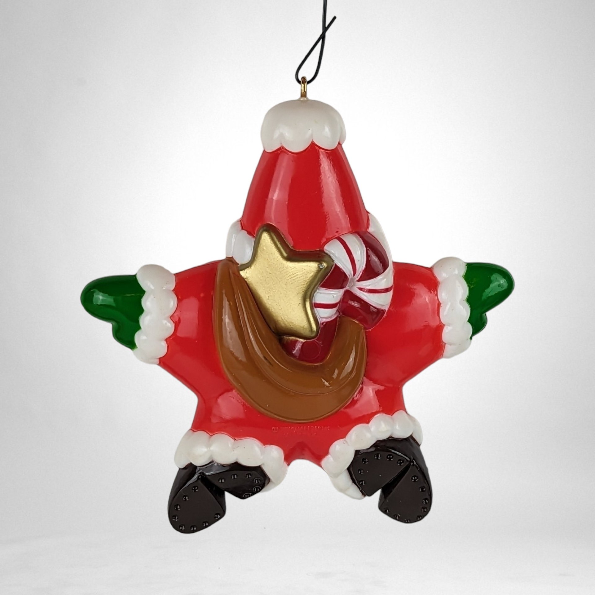 Vintage 1984 Hallmark Santa Star Ornament: A Timeless Holiday Treasure for Your Christmas Tree!