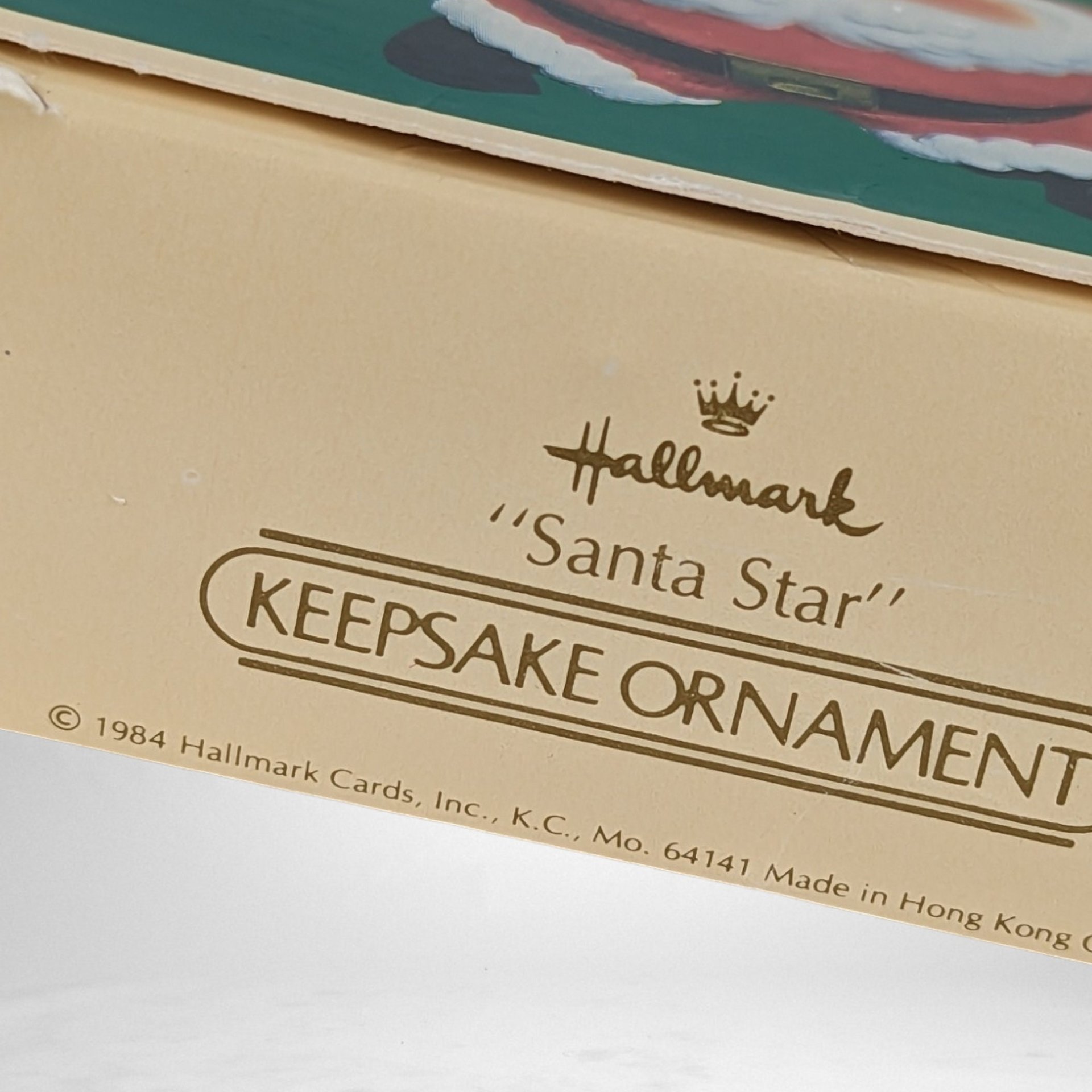 Vintage 1984 Hallmark Santa Star Ornament: A Timeless Holiday Treasure for Your Christmas Tree!