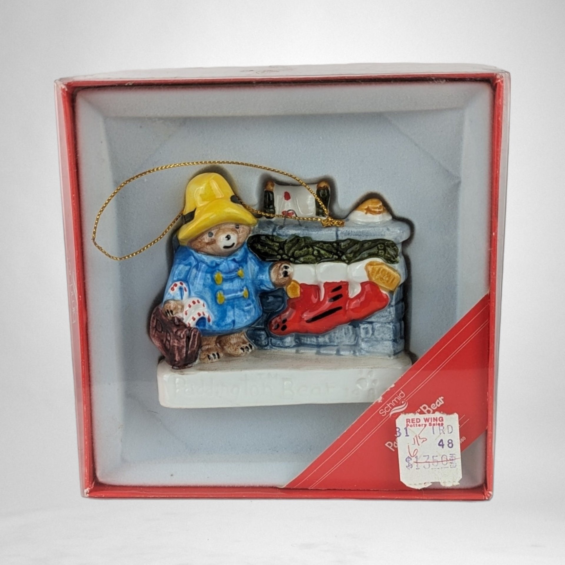 1981 Schmid Paddington Bear Annual Ornament: Vintage Holiday Cheer for Your Christmas Tree!