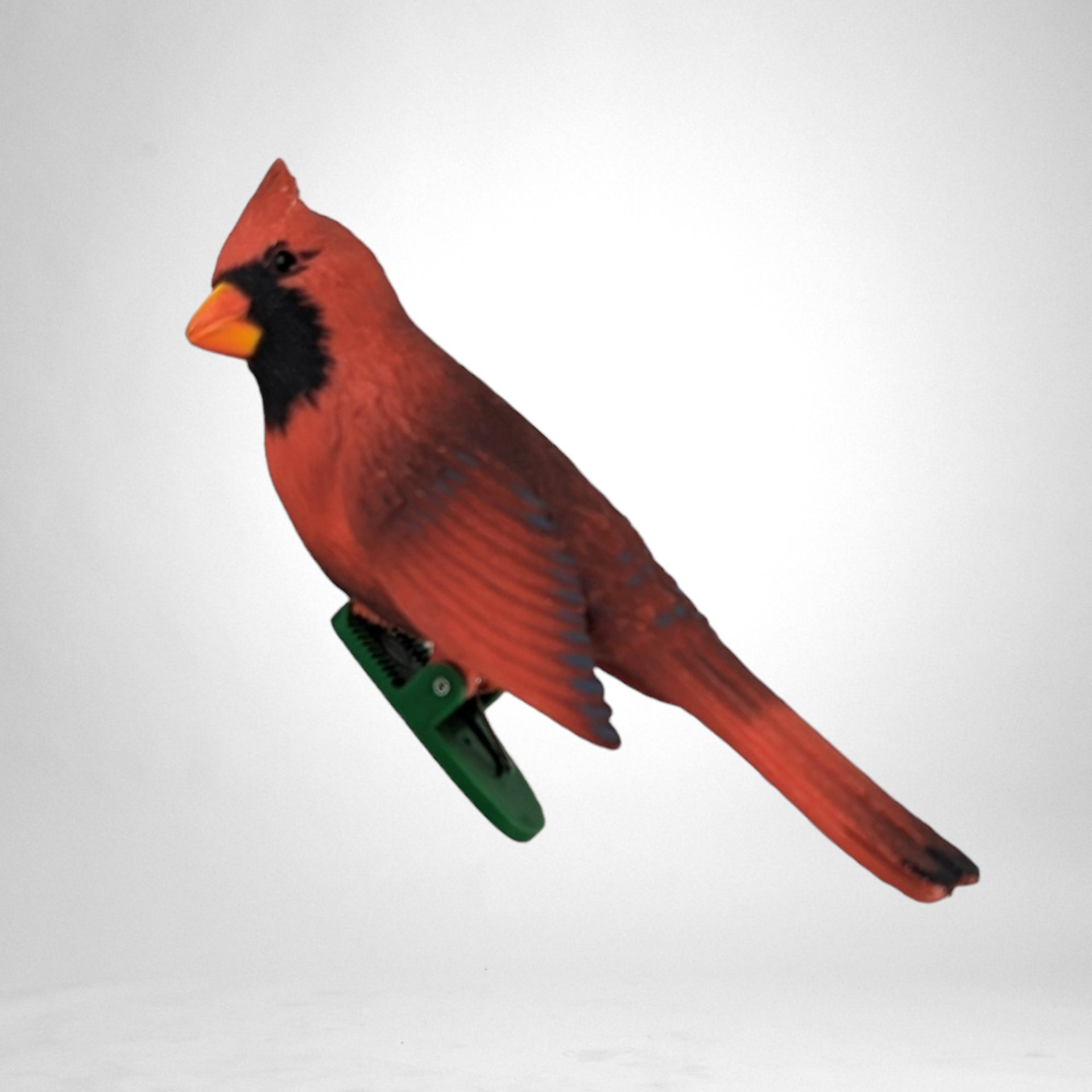 Vintage 1978 Red Cardinal Clip-On Christmas Ornament: Classic Holiday Elegance