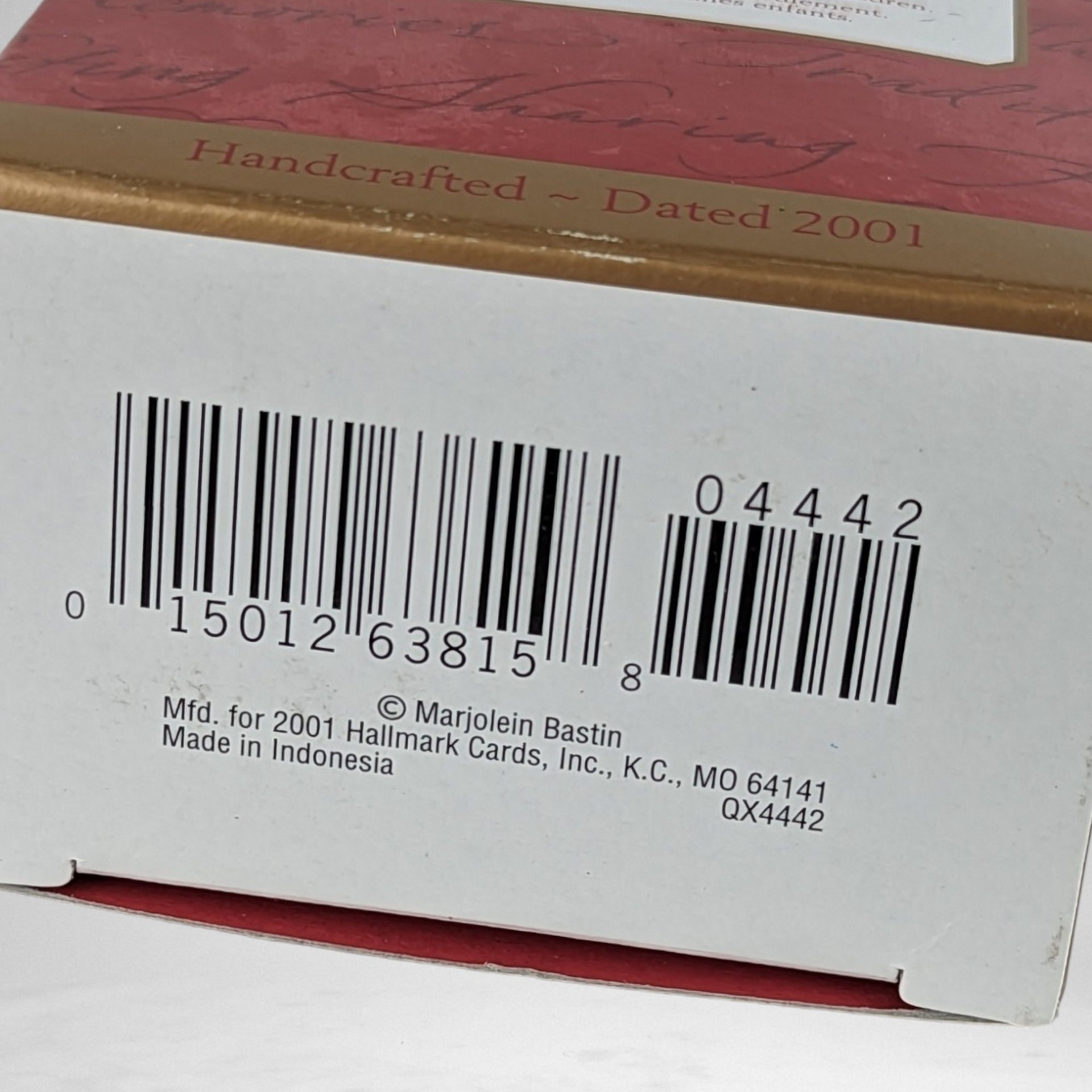 2001 Hallmark Nature's Sketchbook My First Snowman Ornament