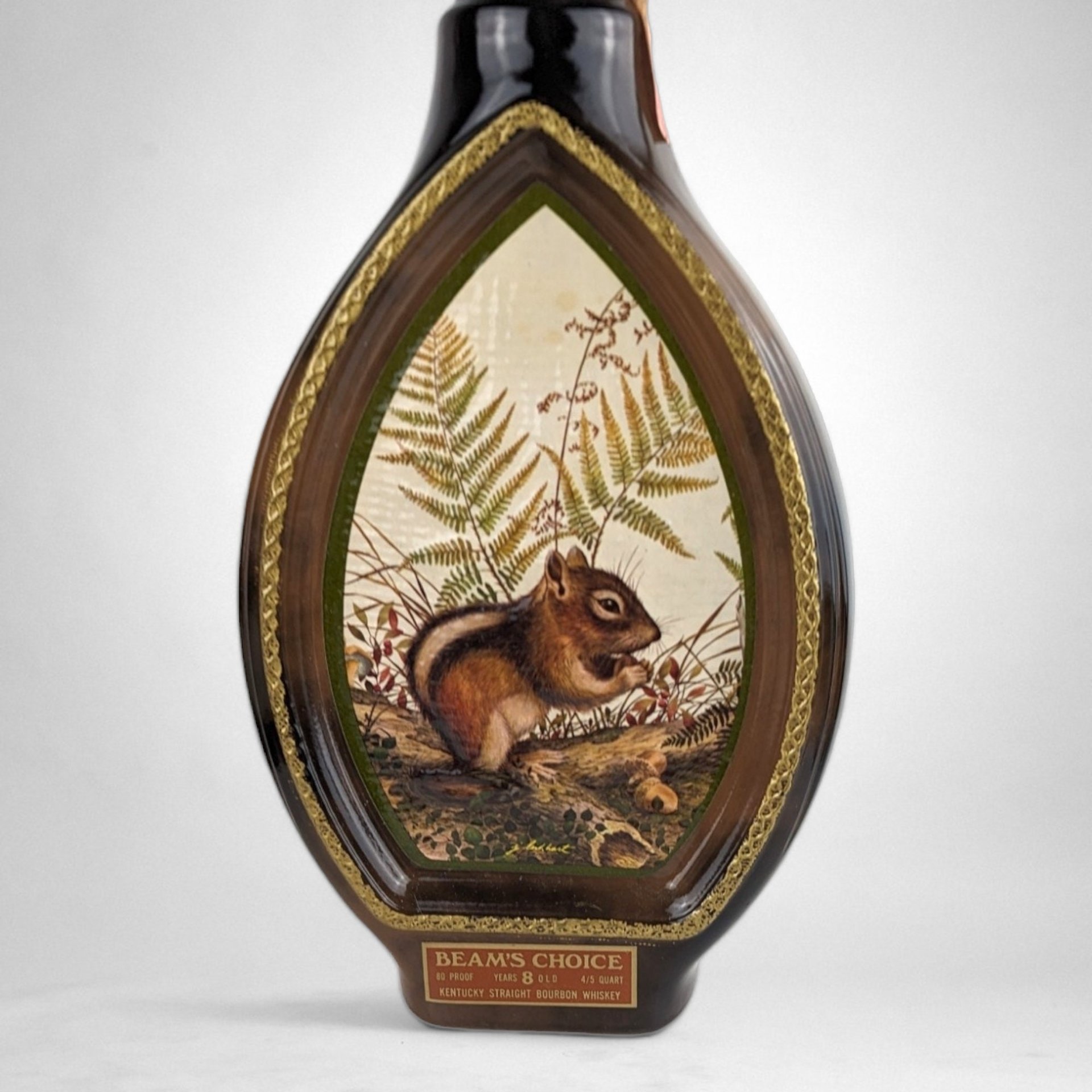 Vintage Jim Beam Chipmunk Whiskey Decanter Bottle