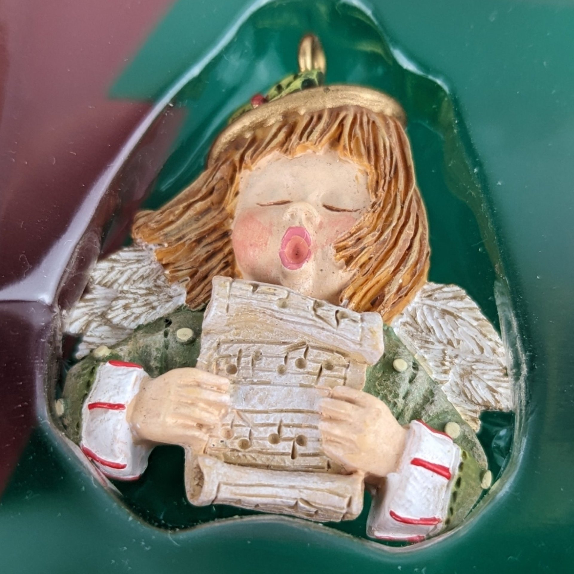 1996 Figi 6 Piece Handpainted Angel Ornament Set