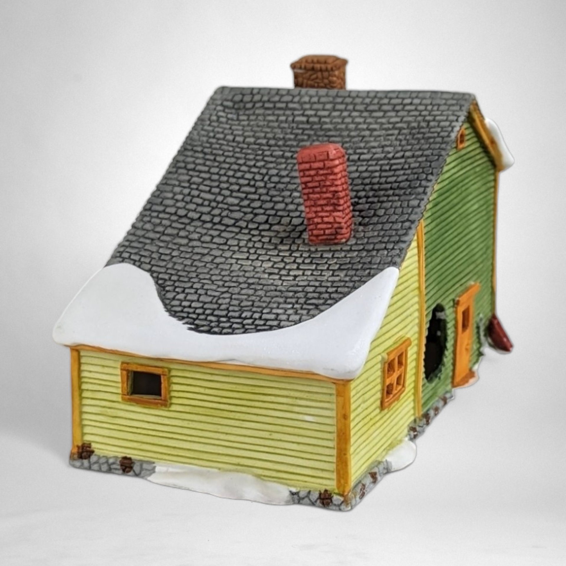 1985 Dept. 56 "Nathaniel Bingham Fabrics and Post Office" - Classic New England Village Collectible