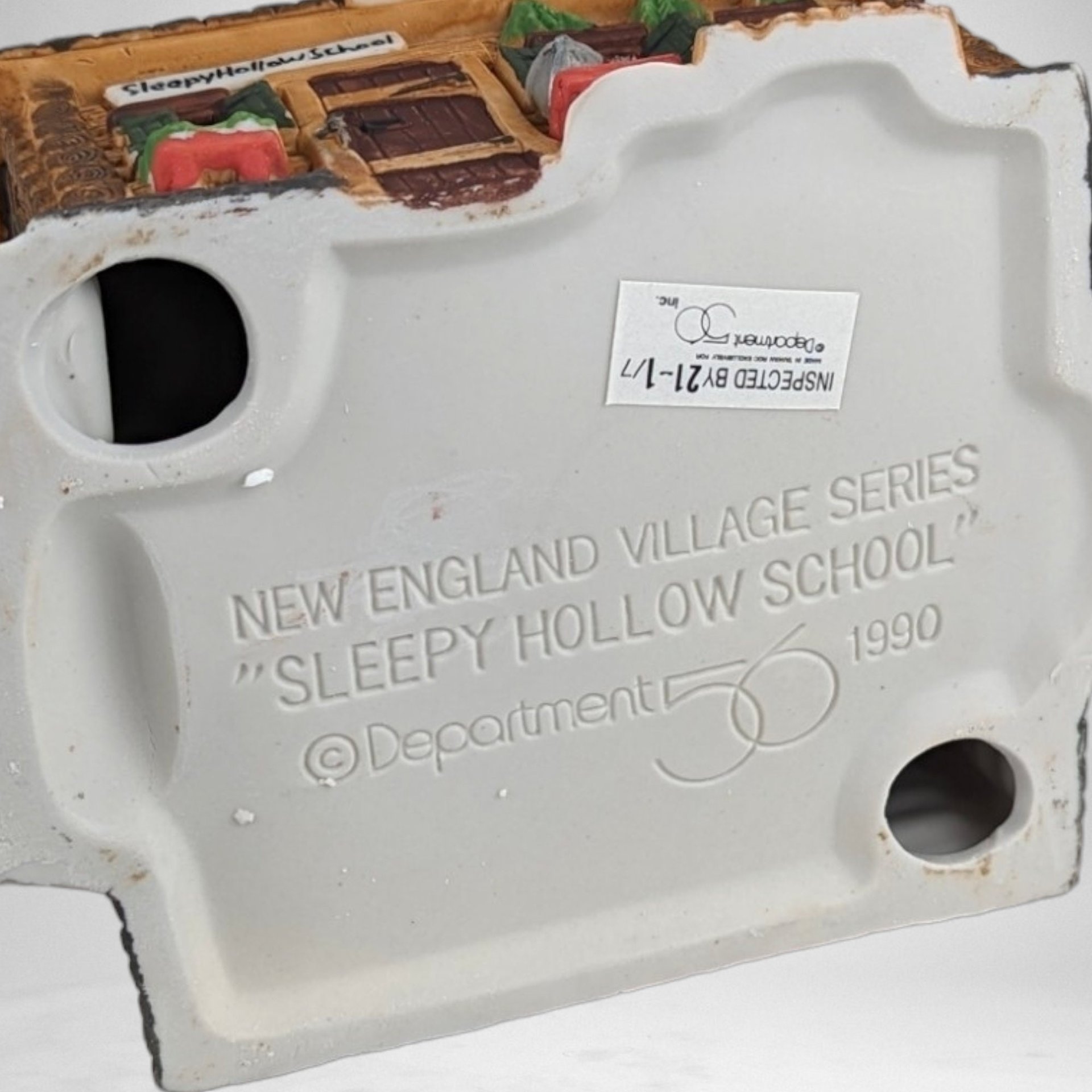 1990 Dept. 56 "Sleepy Hollow School" - Charming New England Village Collectible