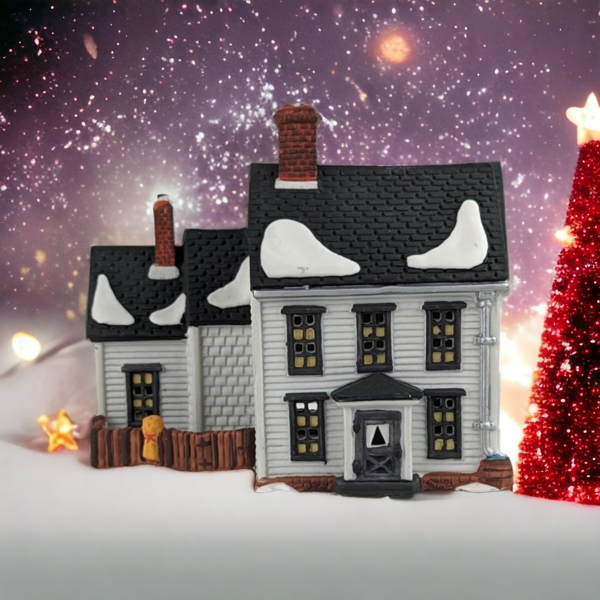 1989 Dept. 56 "Jannes Mullet Amish Farmhouse" - Vintage New England Village Collectible