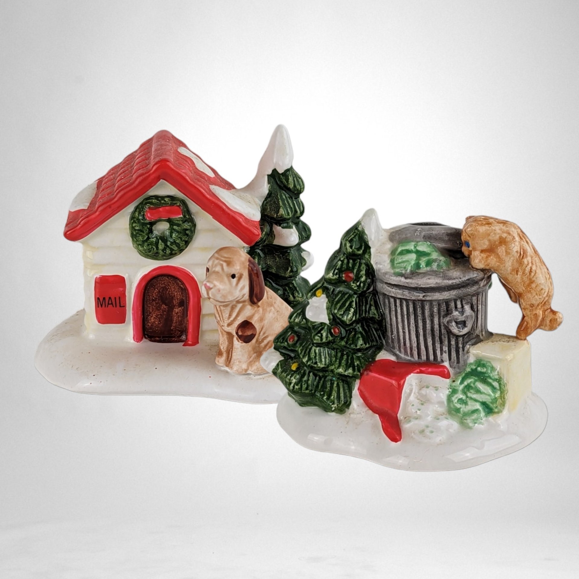 Dept. 56 The Original Snow Village Cat and Dog Figurines - Charming Pet Companions