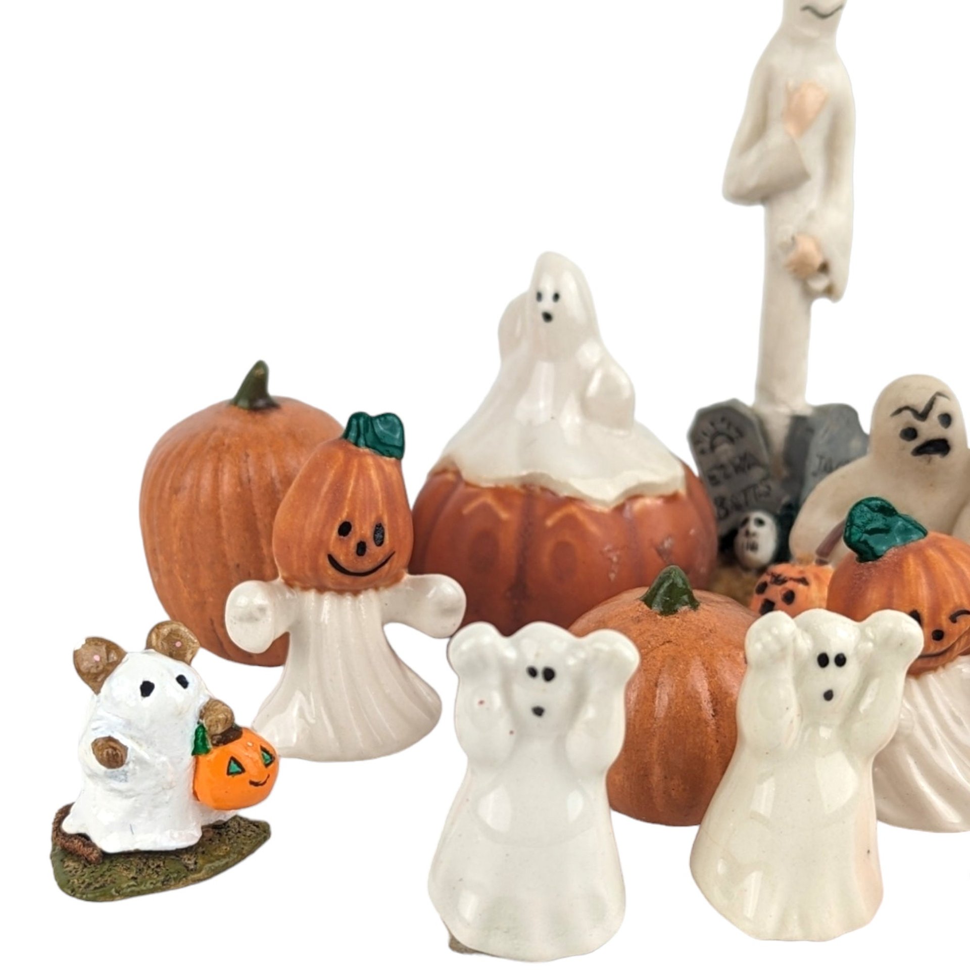 Collection of 13 Small Halloween Figurines