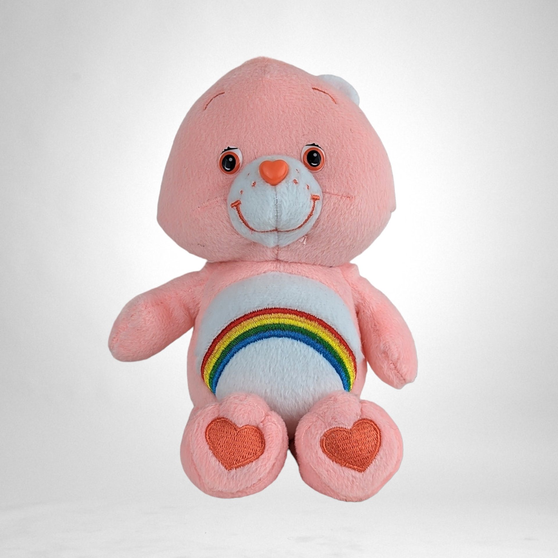 2002 Care Bears Cheer Bear 8" Plush Toy - Positively Adorable Pal