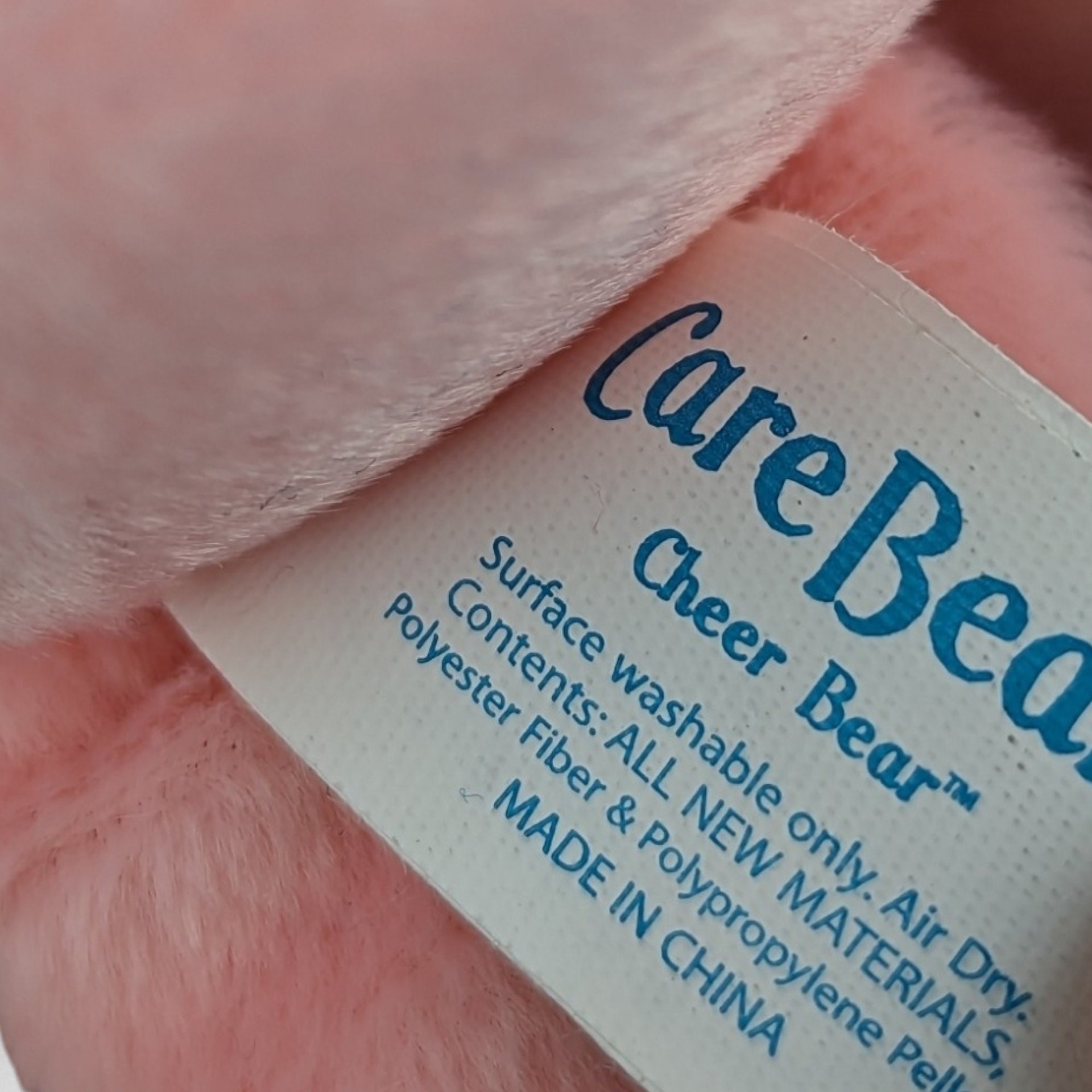 2002 Care Bears Cheer Bear 8" Plush Toy - Positively Adorable Pal