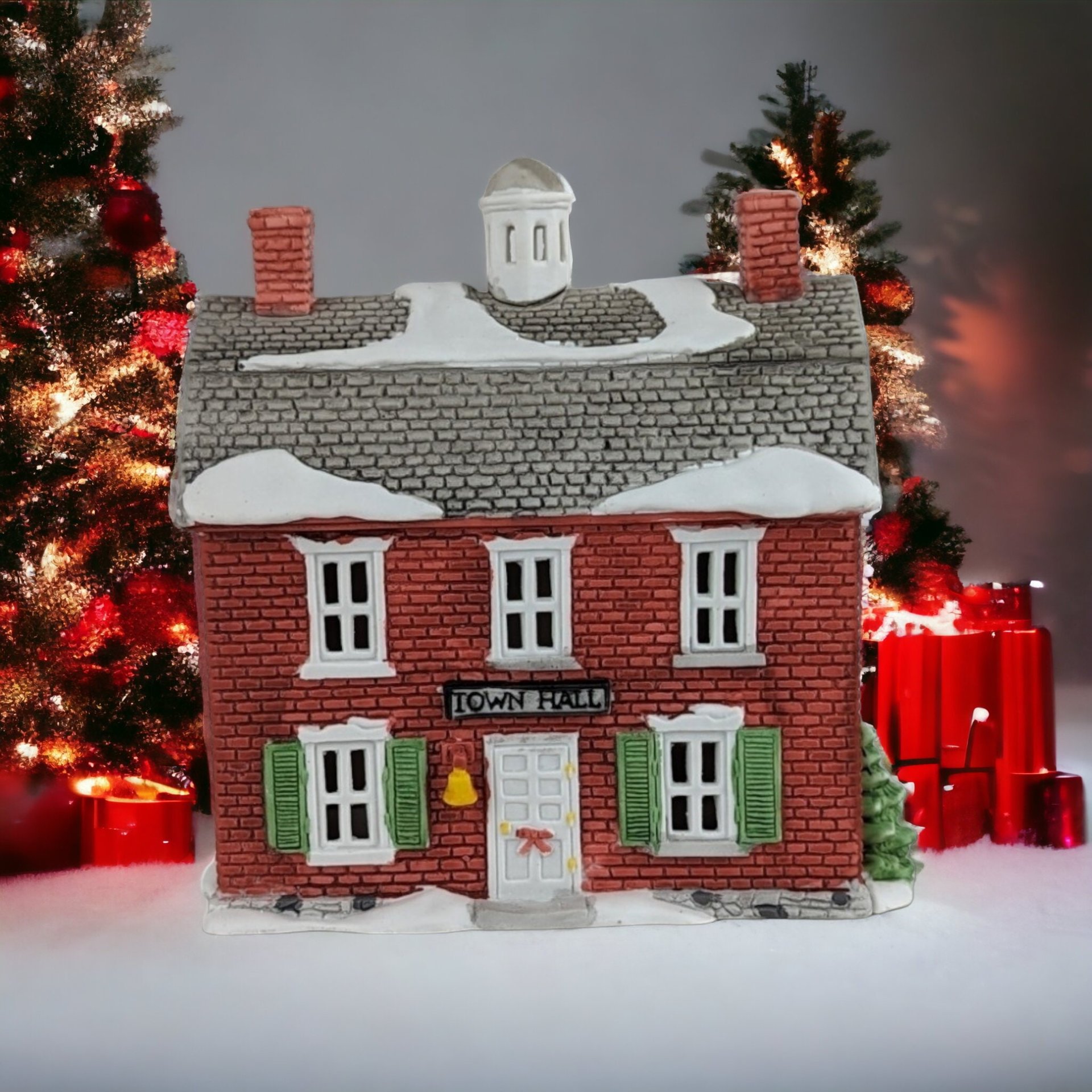 1986 Dept. 56 "Brick Town Hall" - New England Village Collectible