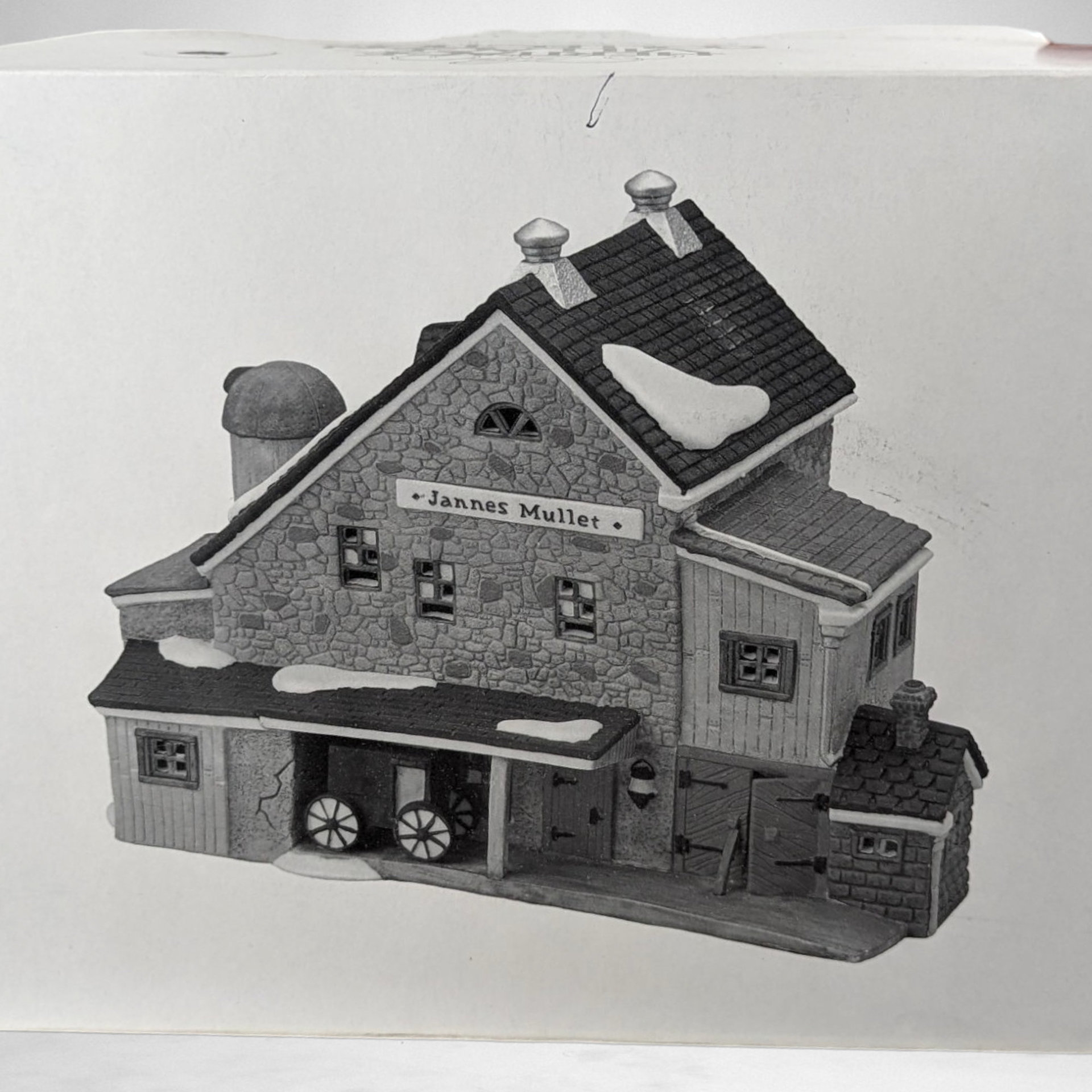 1989 Dept. 56 "Jannes Mullet Amish Farmhouse": Vintage New England Village Collectible