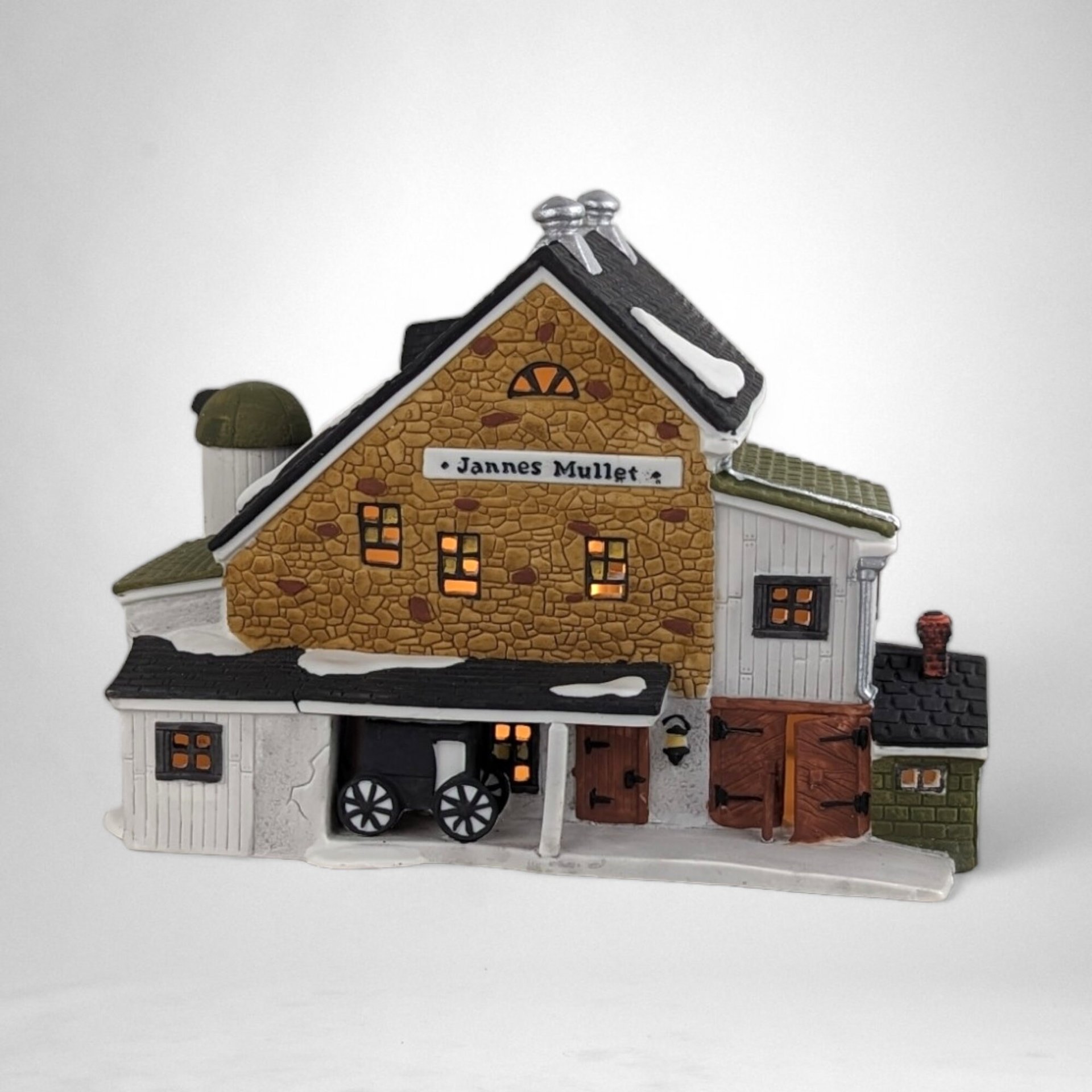 1989 Dept. 56 "Jannes Mullet Amish Farmhouse": Vintage New England Village Collectible