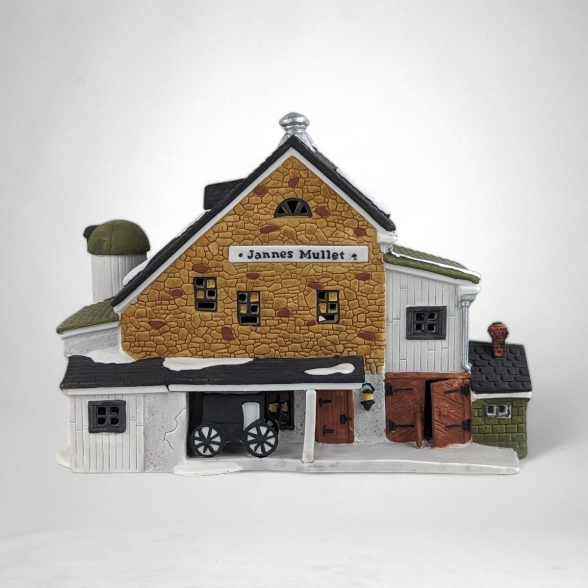 1989 Dept. 56 "Jannes Mullet Amish Farmhouse": Vintage New England Village Collectible