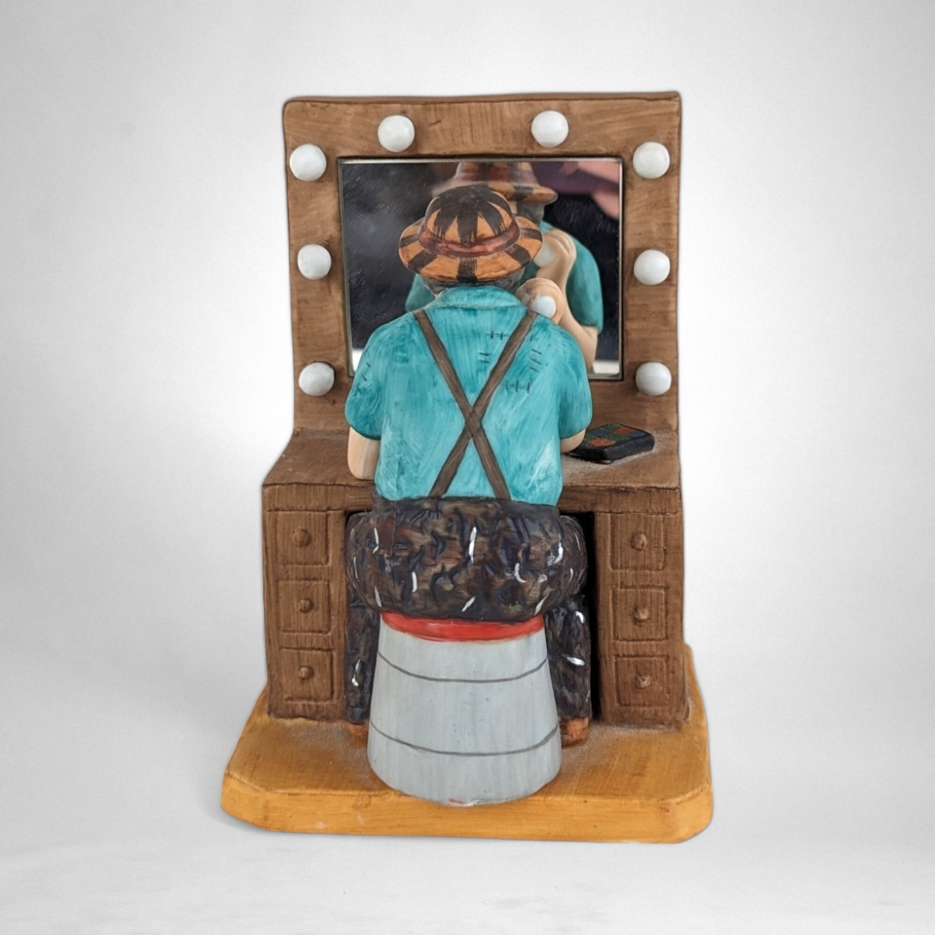 Vintage 1988 Emmett Kelly Limited Edition Dressing Room Figurine – Collectible Circus Memorabilia