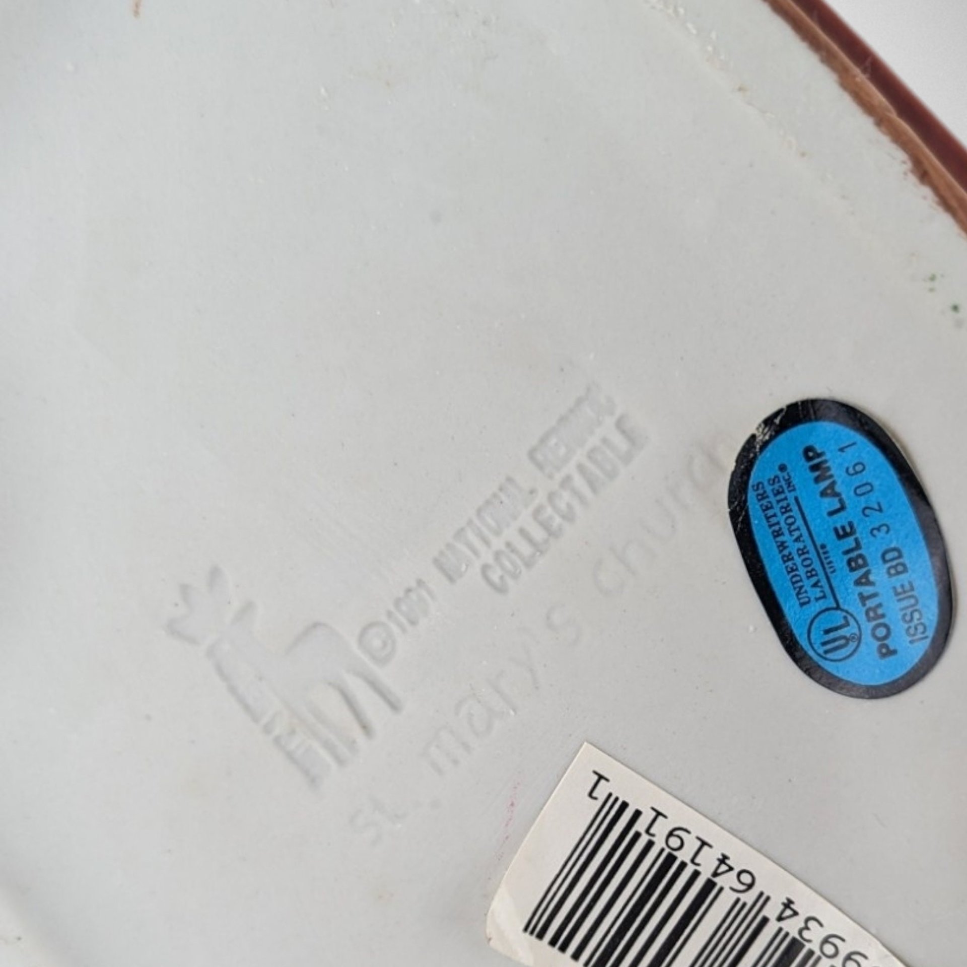 Vintage 1991 St. Mary's Porcelain Village Church - A Timeless Piece of Holiday Elegance!