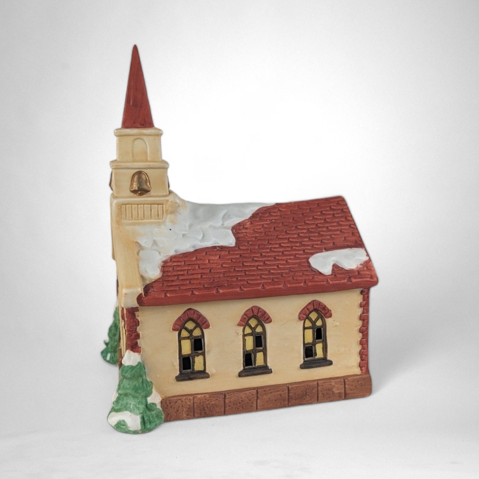 Vintage 1991 St. Mary's Porcelain Village Church - A Timeless Piece of Holiday Elegance!
