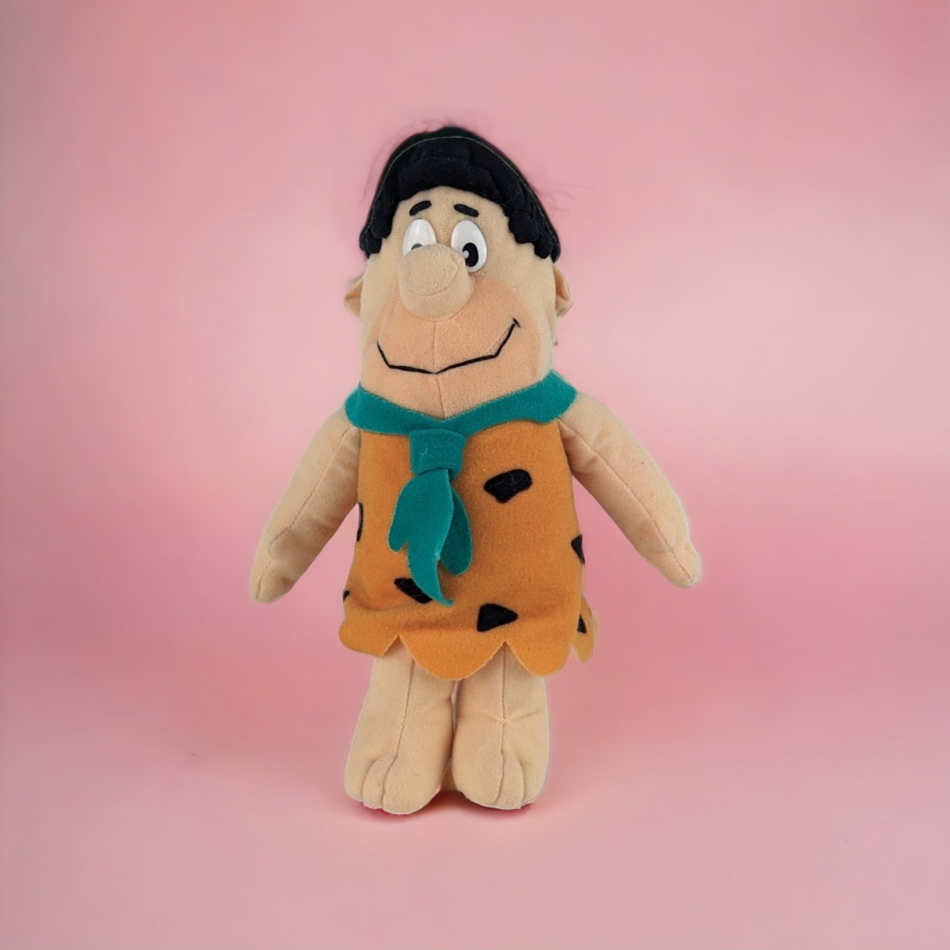 Vintage Fred Flintstone 9-Inch Plush Toy - Bedrock's Beloved Character Collectible