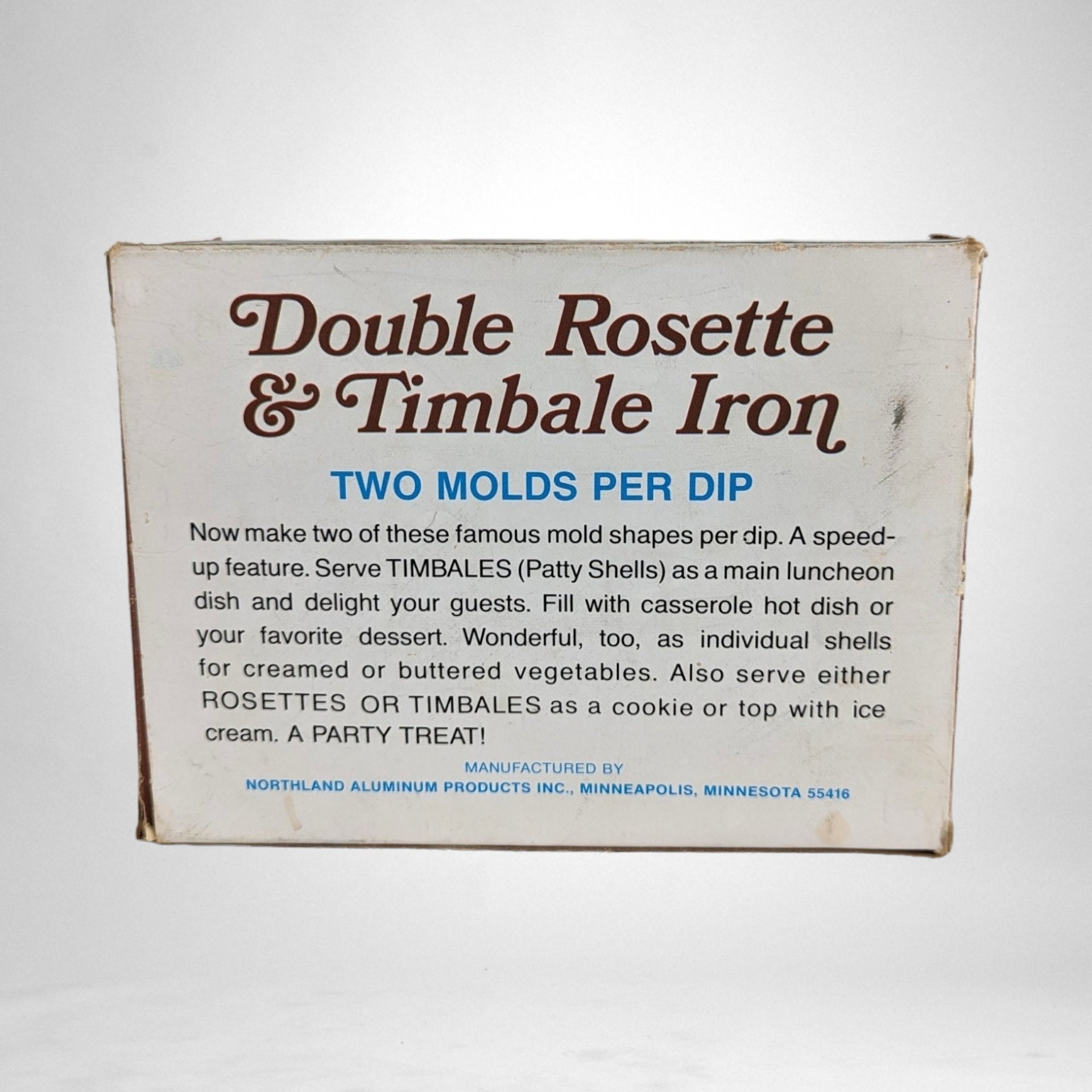 Nordic Ware Vintage Double Rosette and Timbale Iron