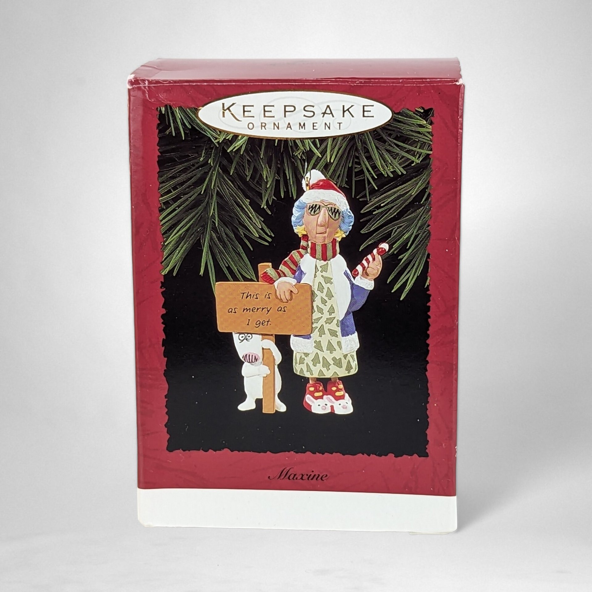 1996 Maxine 'This is as Merry as I Get' Christmas Ornament - Sassy Holiday Cheer!