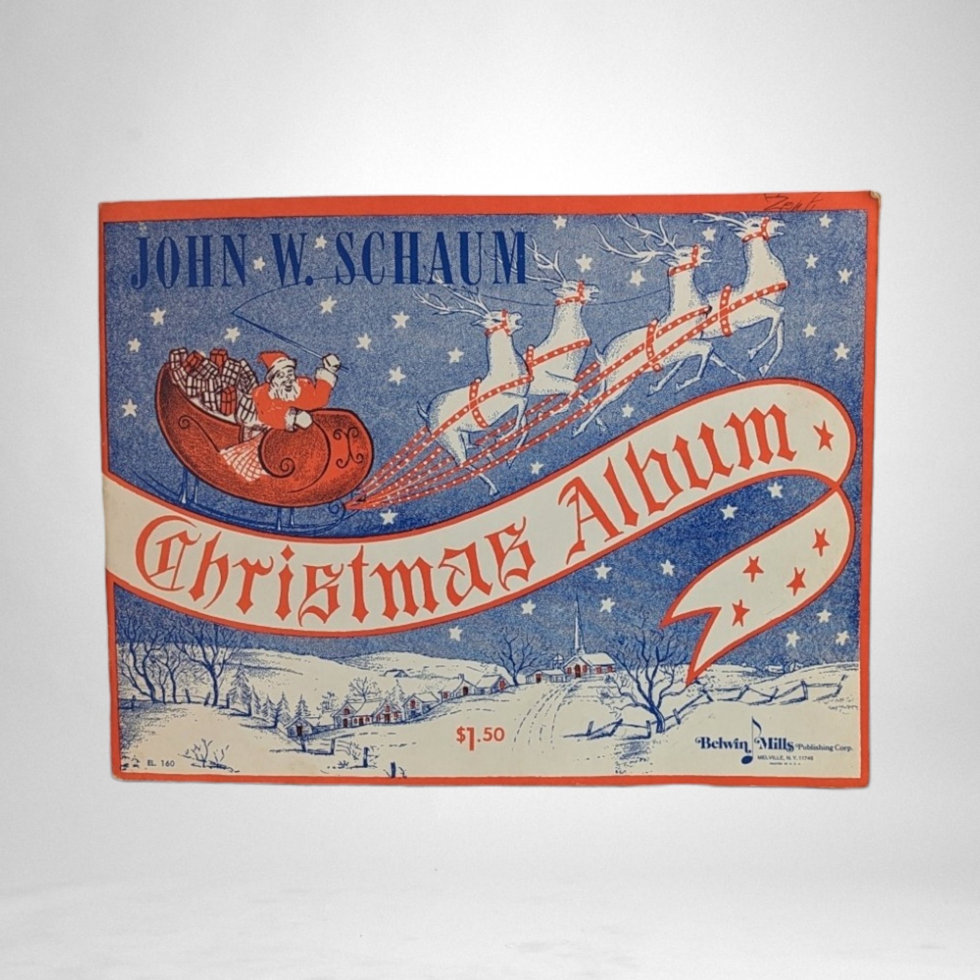 Musical Time Capsule: 1945 Christmas Album Sheet Music by John W. Schaum – Vintage Festive Melodies for Piano