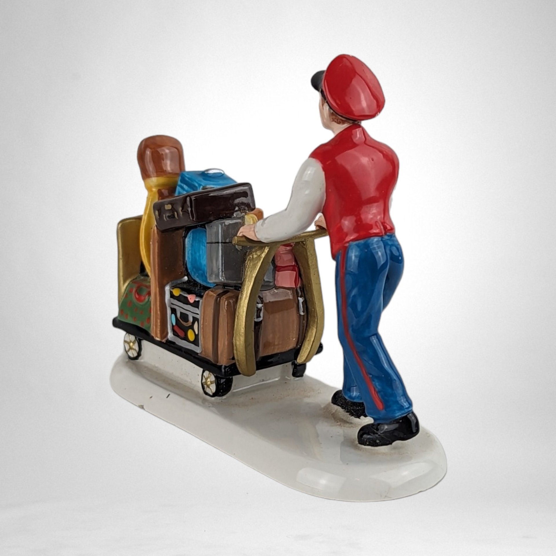 Vintage Dept. 56 'We're Goin By Train' Collectible Figurine - Nostalgic Holiday Delight