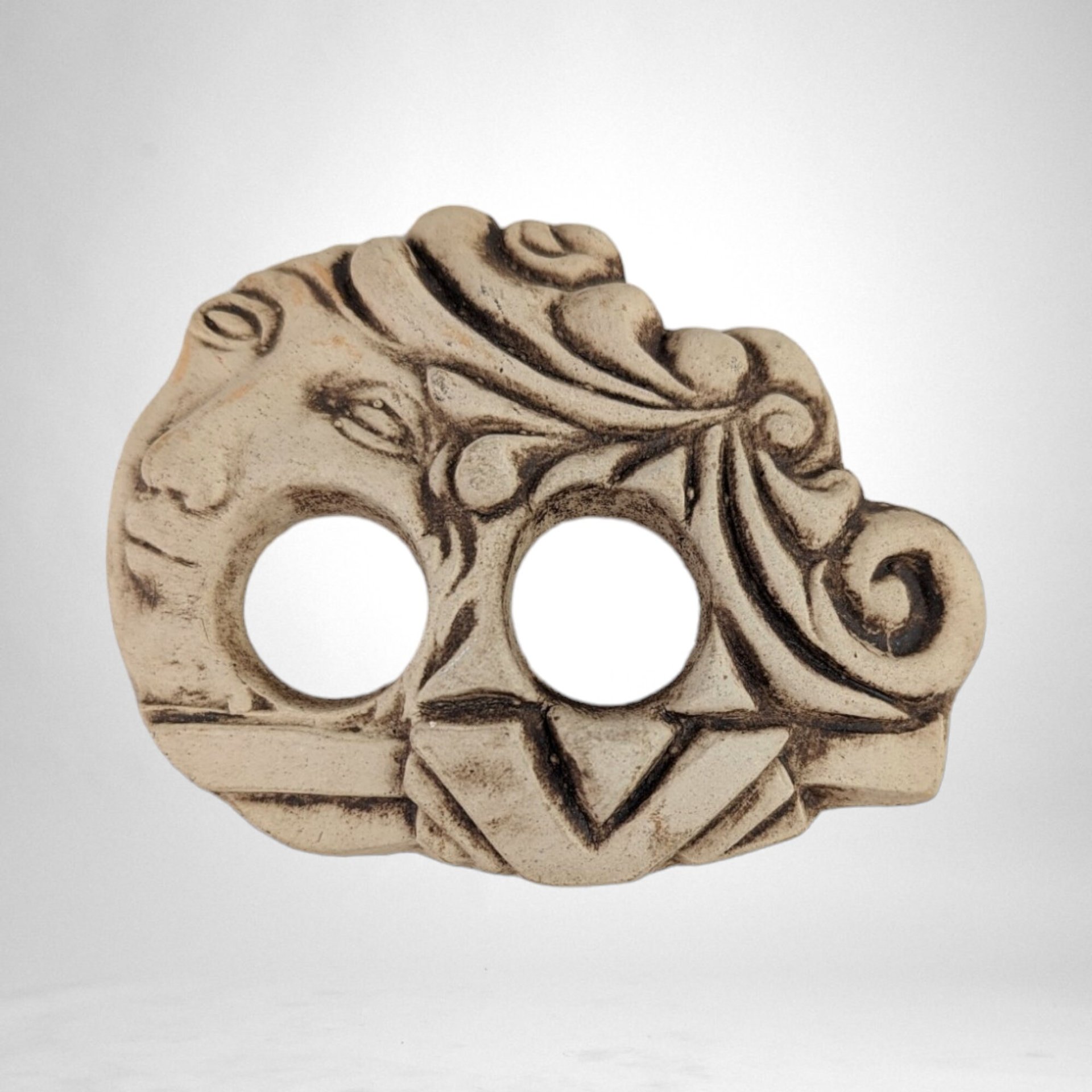 Vintage Ceramic Scarf/Sarong Clasp Buckle