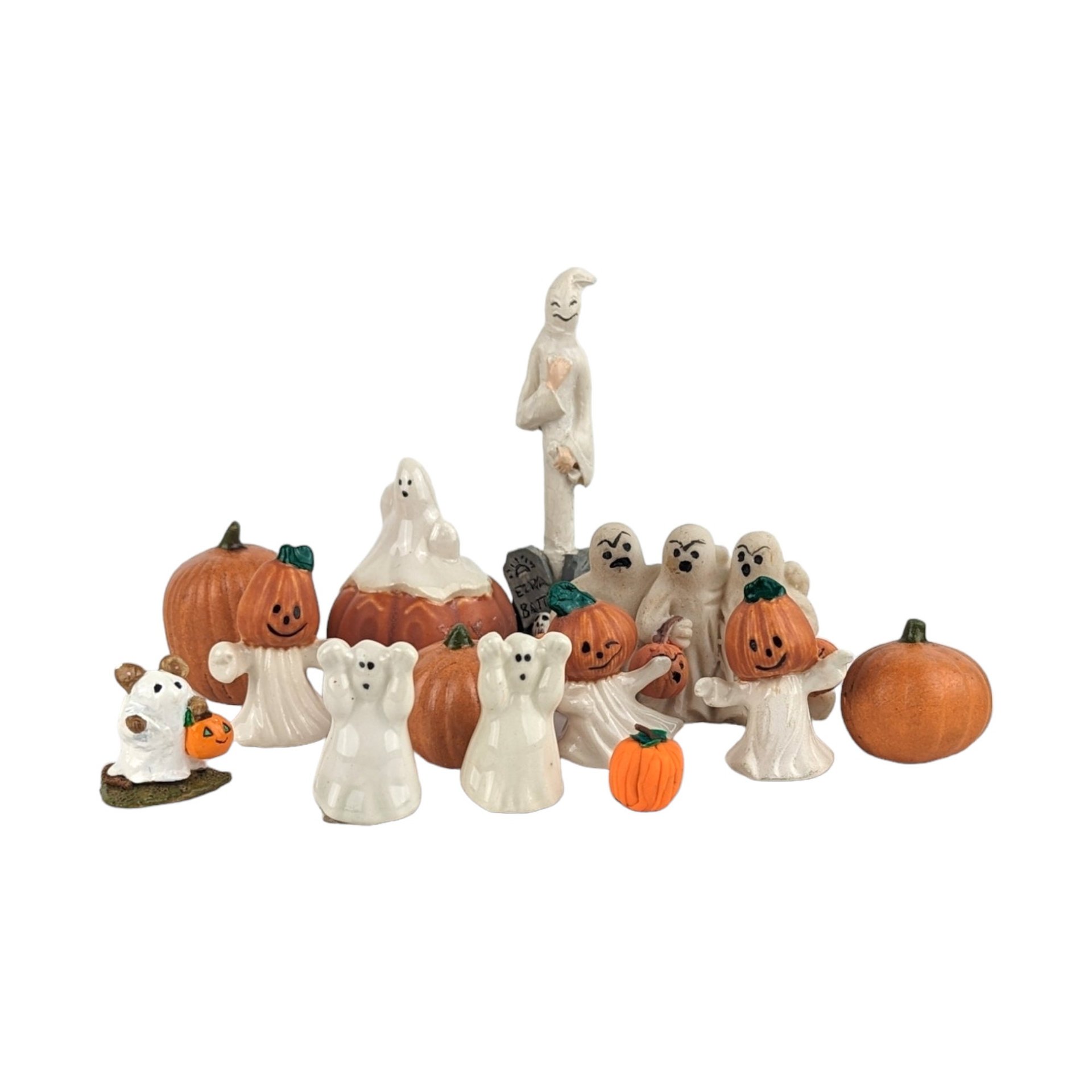 Collection of 13 Small Halloween Figurines