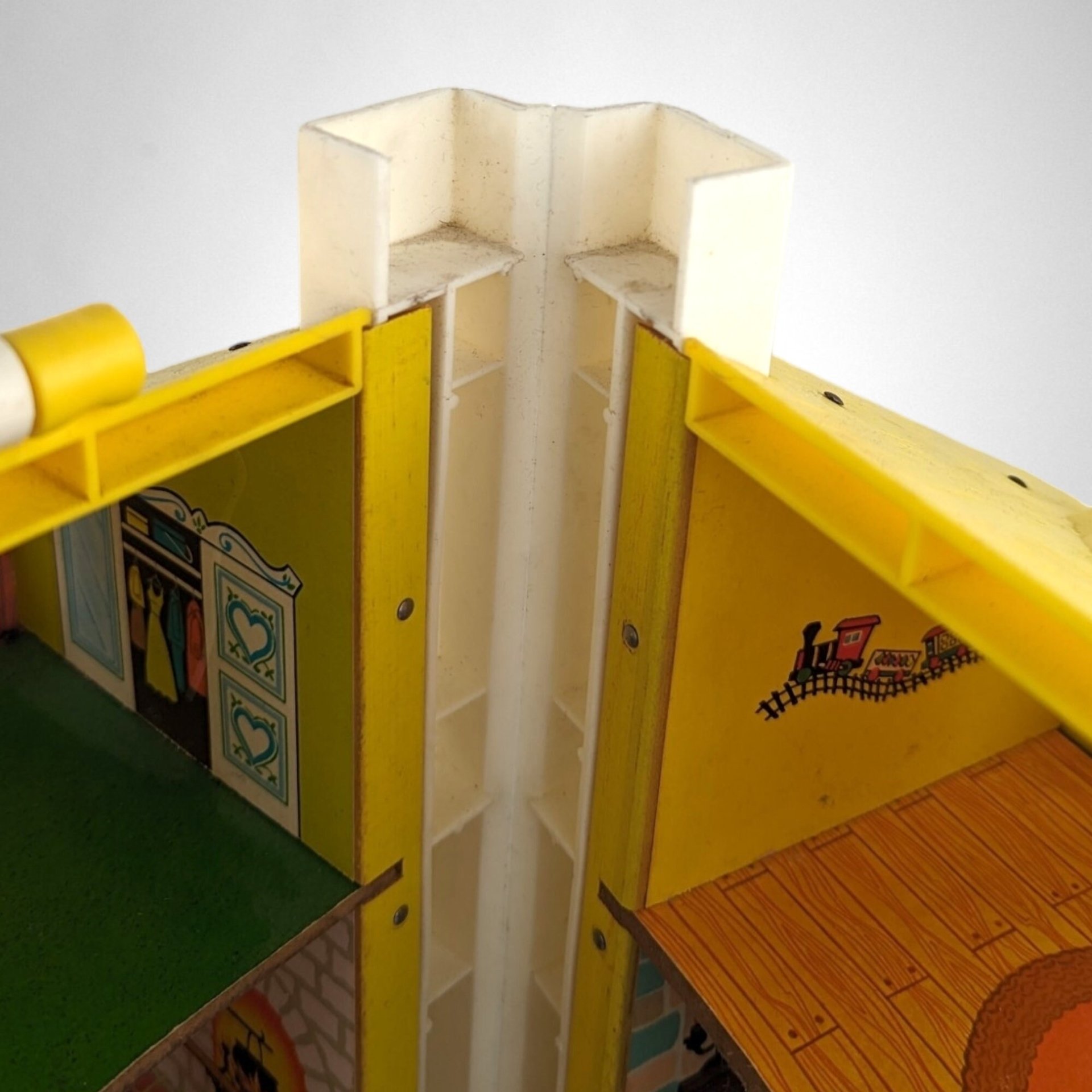 1969 Fisher Price Little People Family House - Vintage Toy Collectible