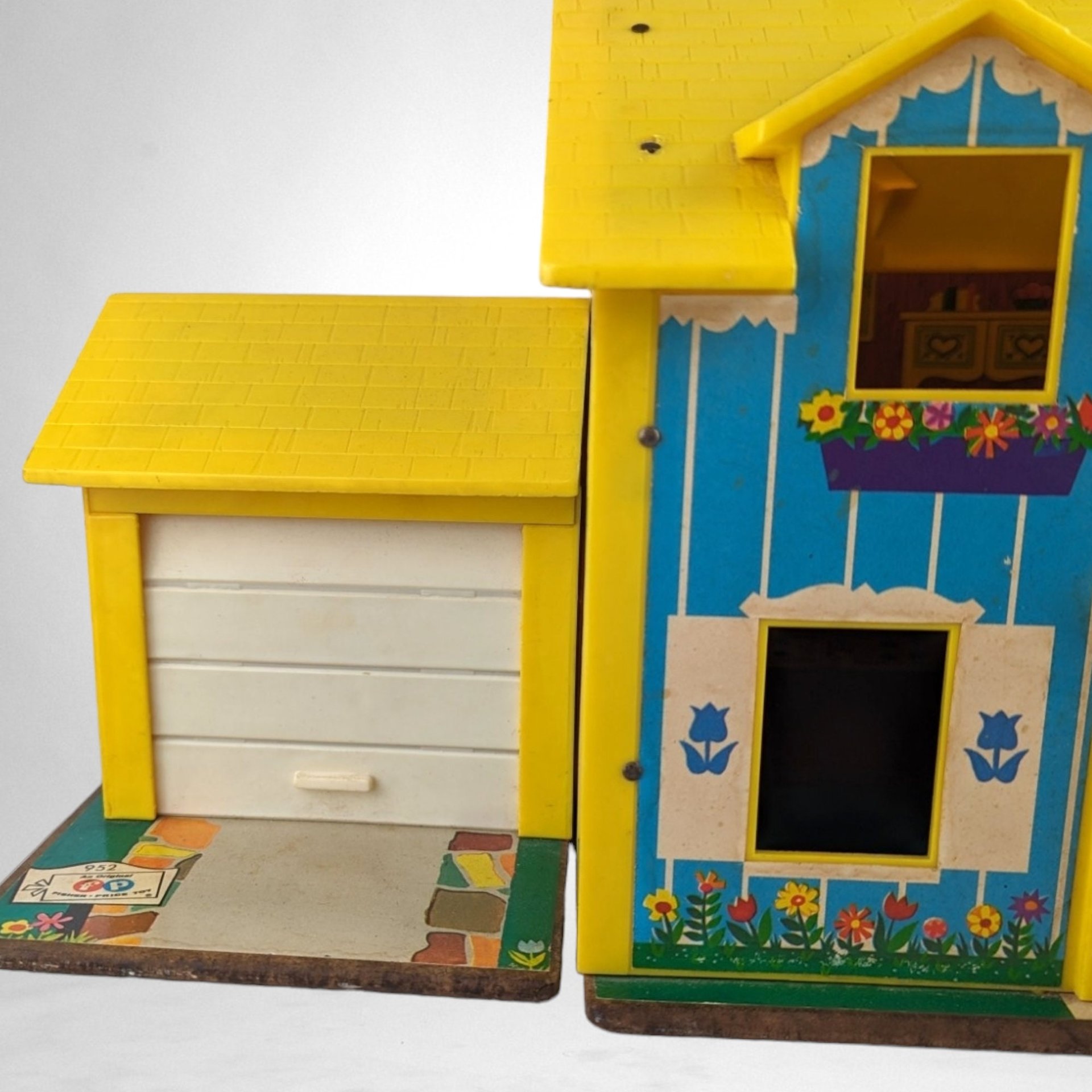 1969 Fisher Price Little People Family House - Vintage Toy Collectible