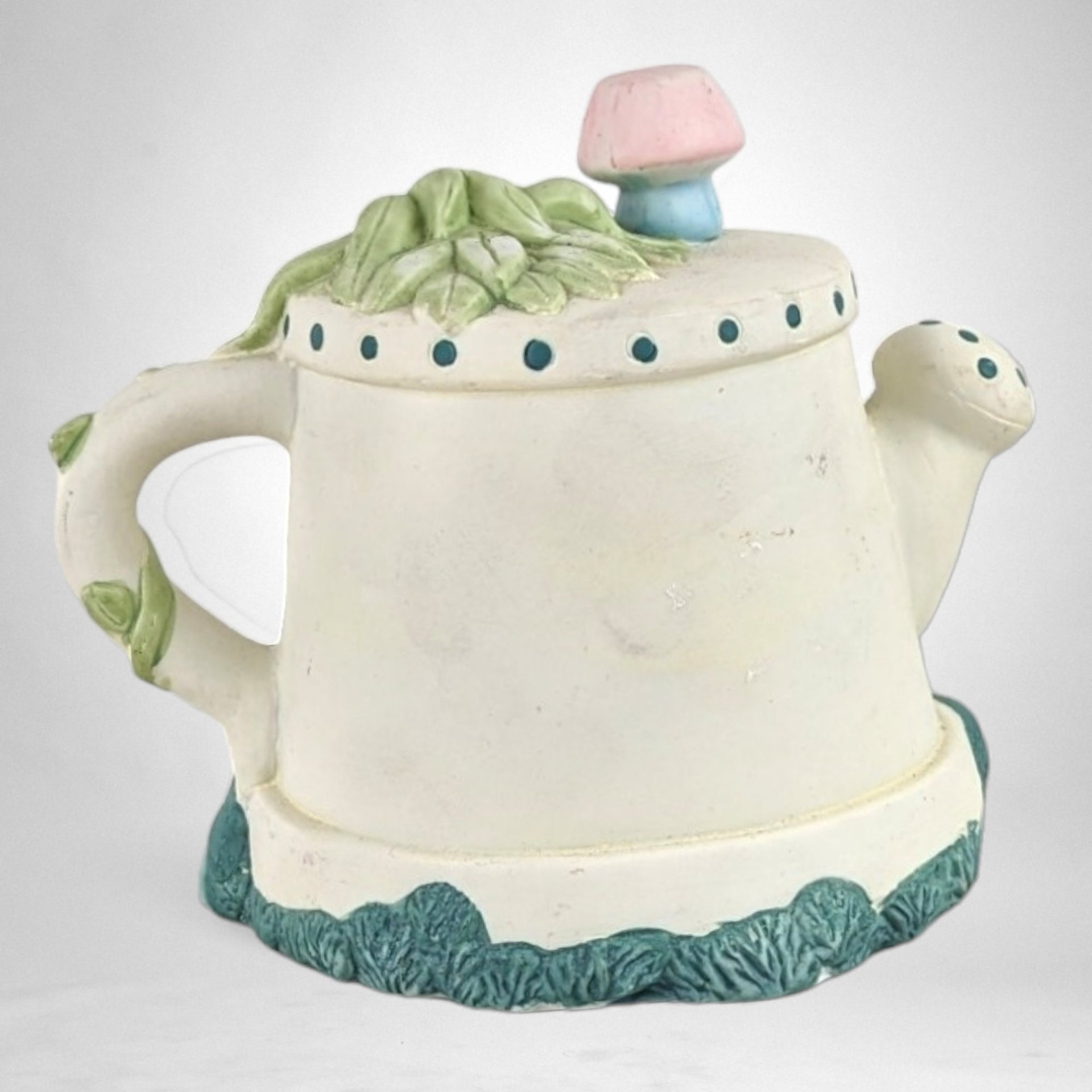 Vintage Ceramic Rabbit Teapot Music Box