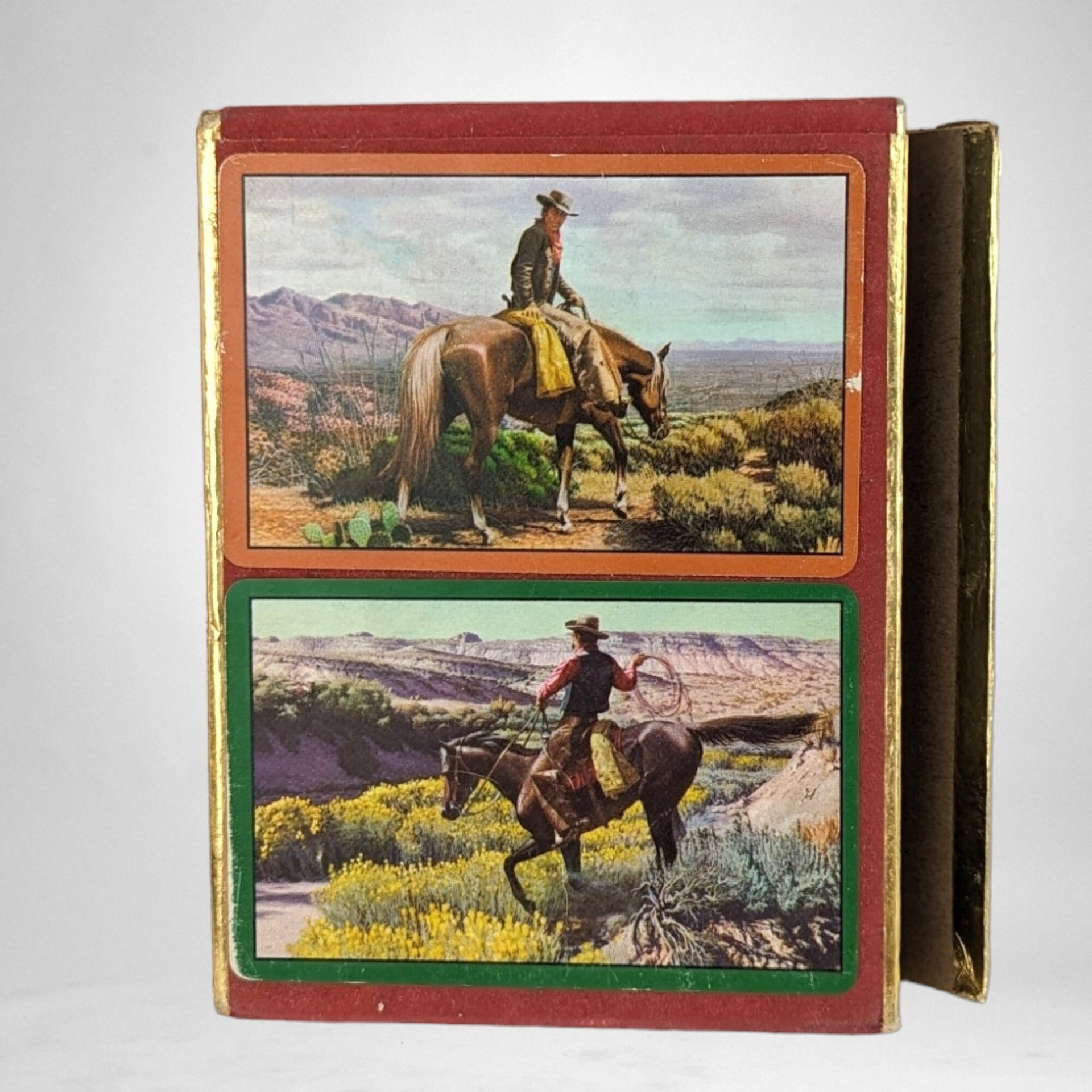 Vintage Congress Cowboy Playing Cards - Set of 2 Decks for Classic Card Game Enjoyment