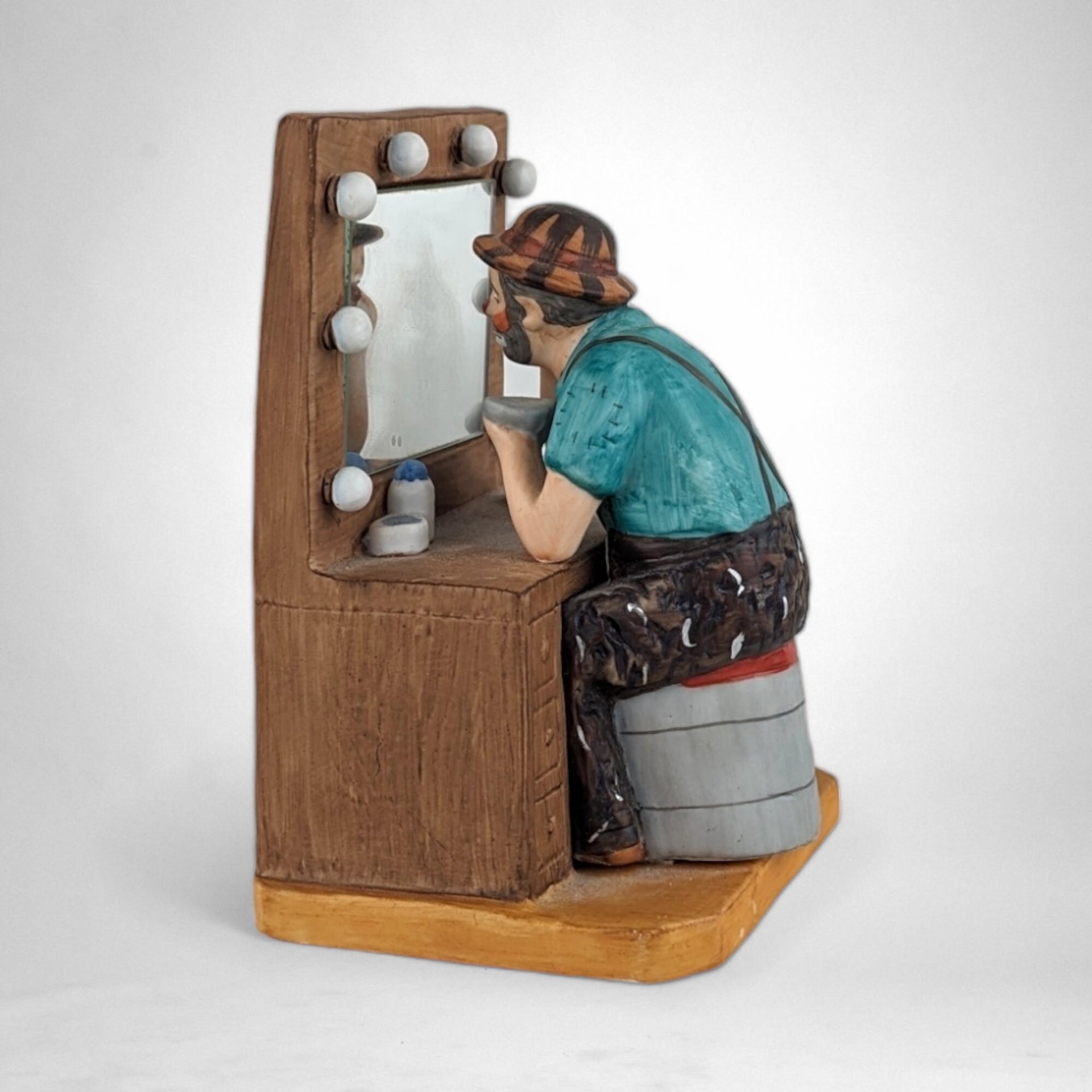 Vintage 1988 Emmett Kelly Limited Edition Dressing Room Figurine – Collectible Circus Memorabilia