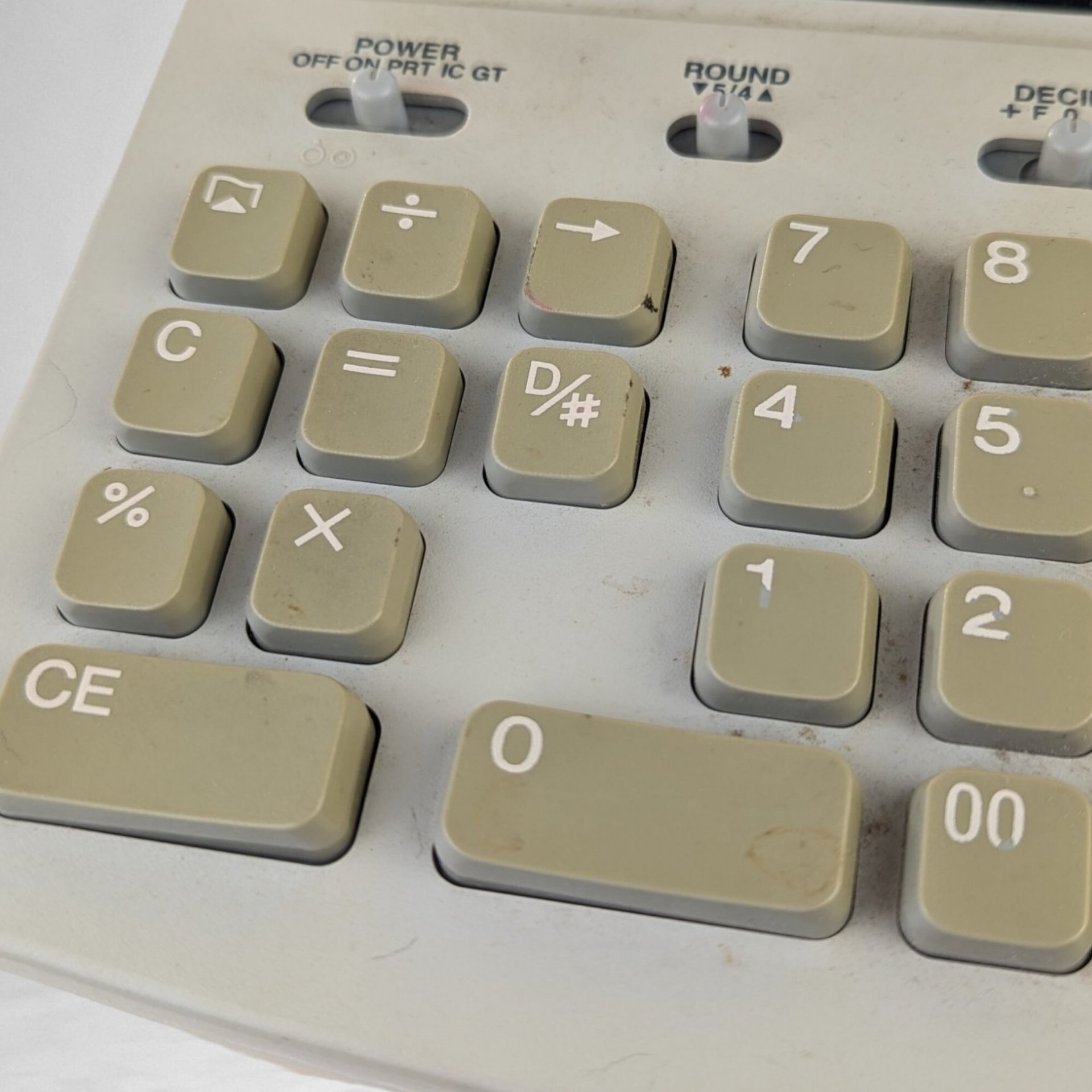 Vintage Texas Instruments TI-5045 SV Adding Machine - Retro Office Calculator