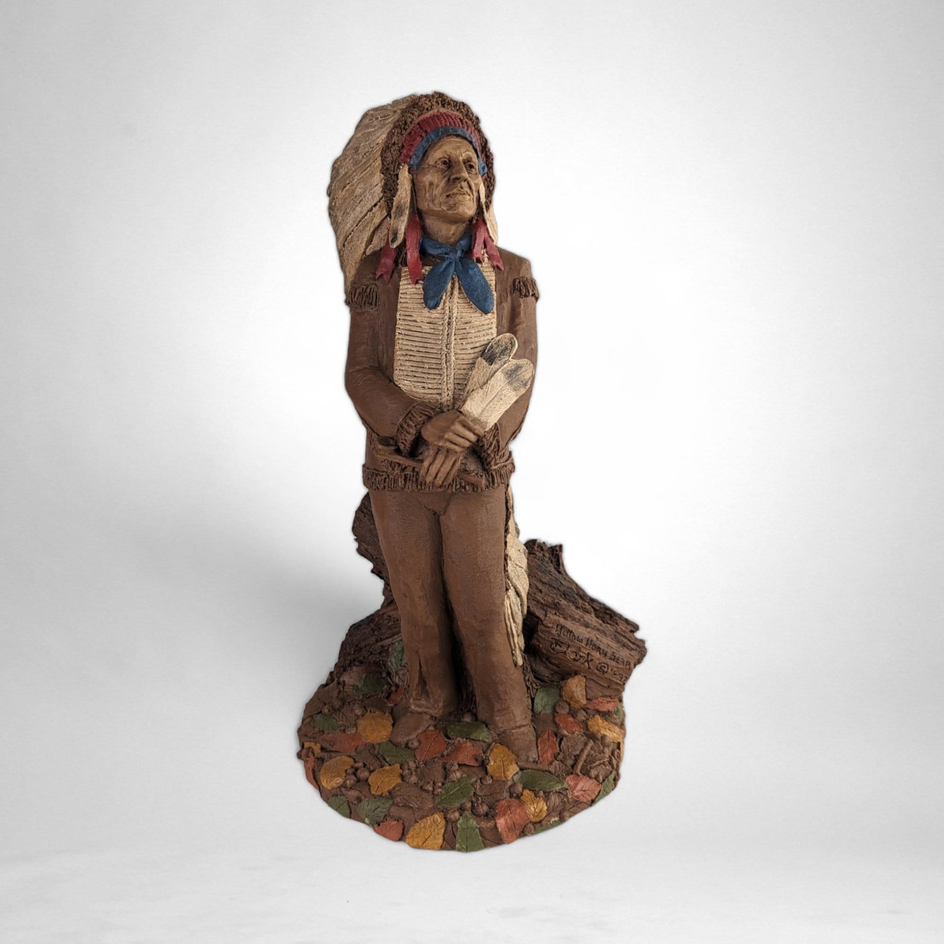 1987 Tom Clark Hollow Horn Bear Sculpture | Cairn Studios | Native American Art |  Western Decor | Collectible Figurine | 12 Inches