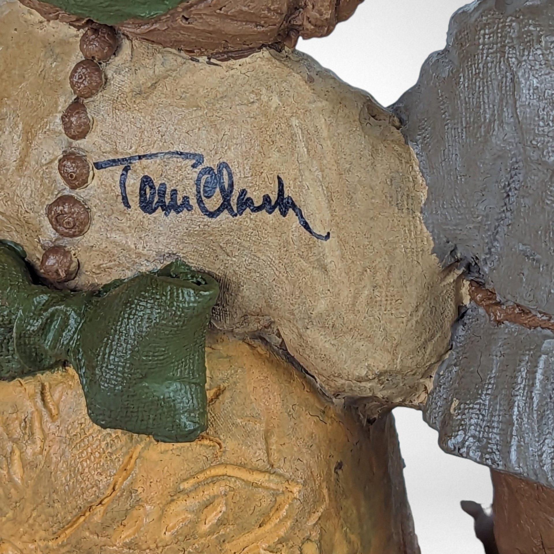 1983 Tom Clark Martha and Jay 8" Sculpture - Signed Vintage Collectible Gnome Couple