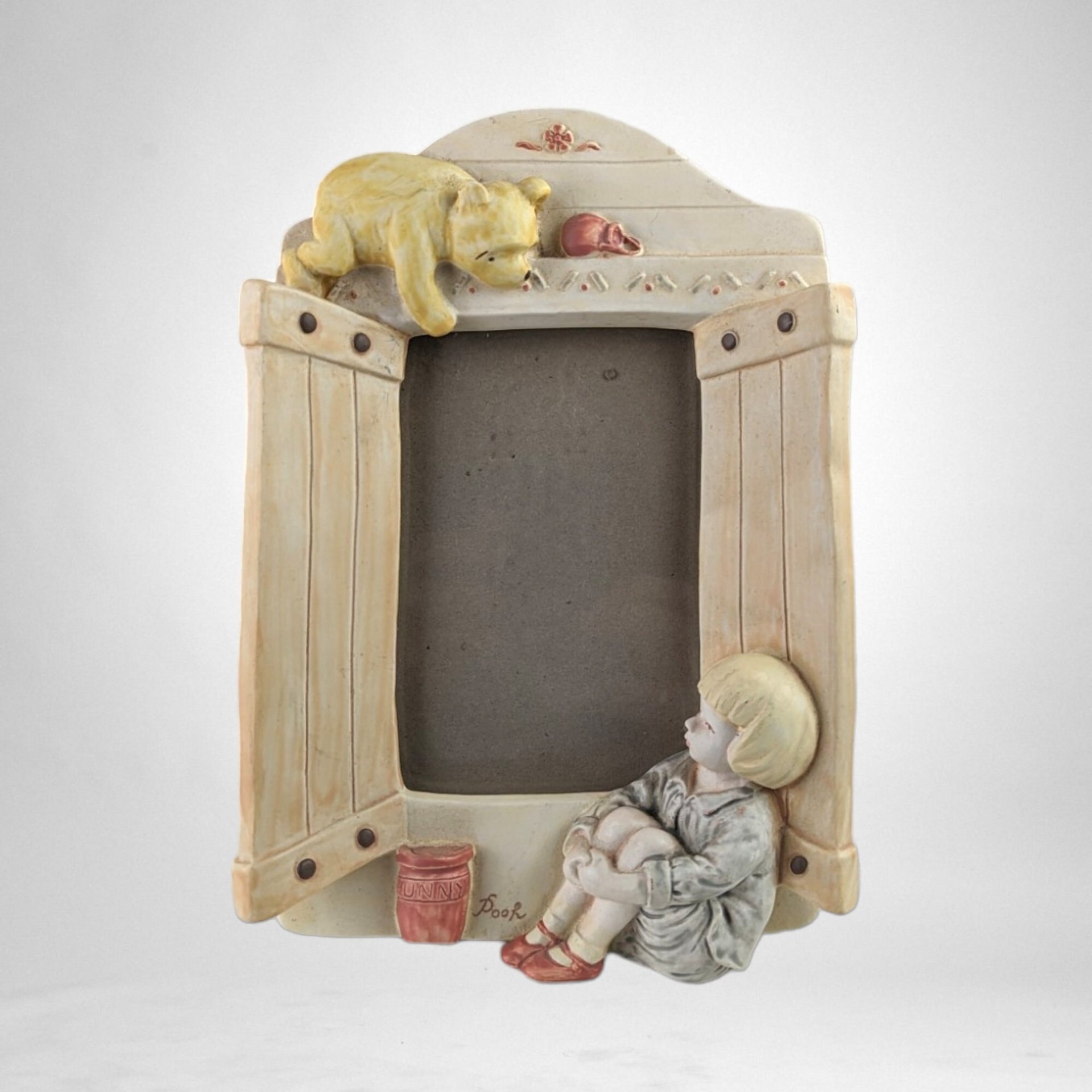 Vintage Charpente Winnie the Pooh and Christopher Robin Picture Fram