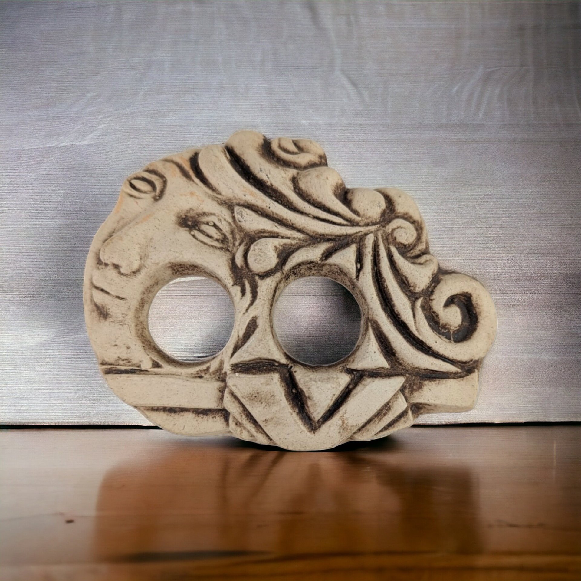 Vintage Ceramic Scarf/Sarong Clasp Buckle