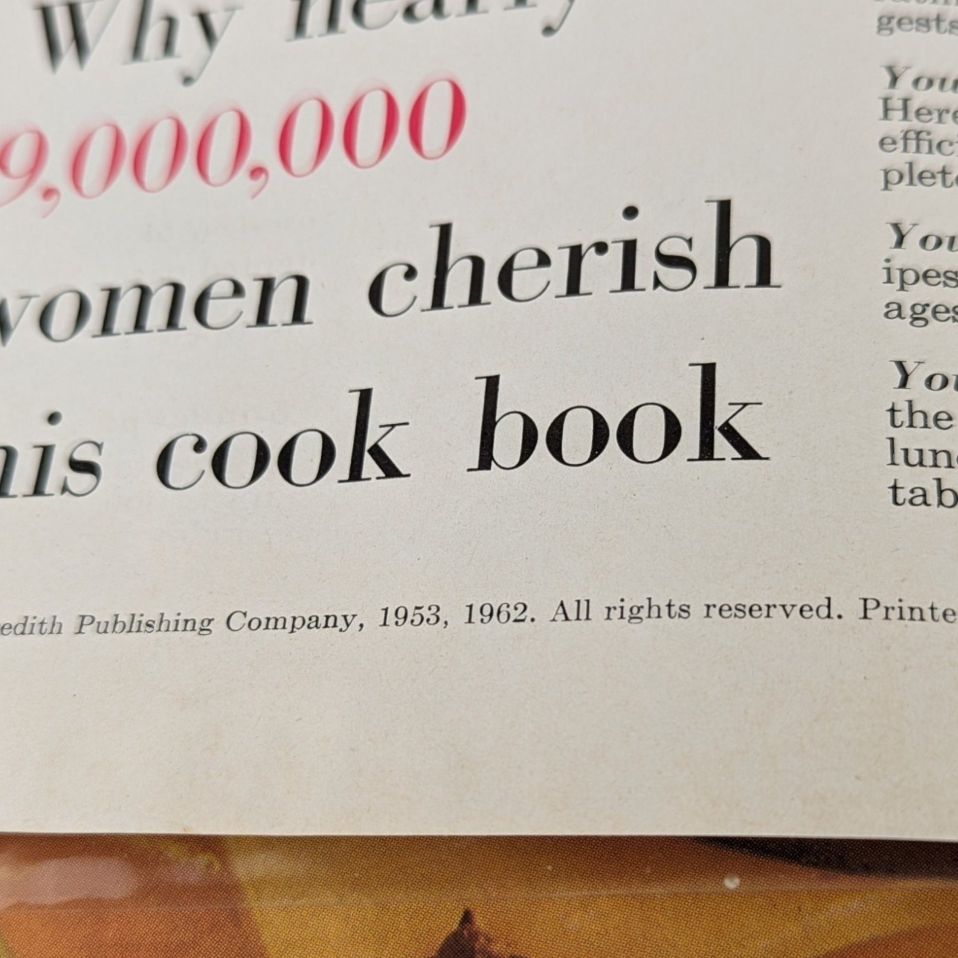 Vintage 1962 Gold Better Homes and Gardens Cookbook | Mid-Century Recipes | Classic Cooking | Culinary Time Capsule