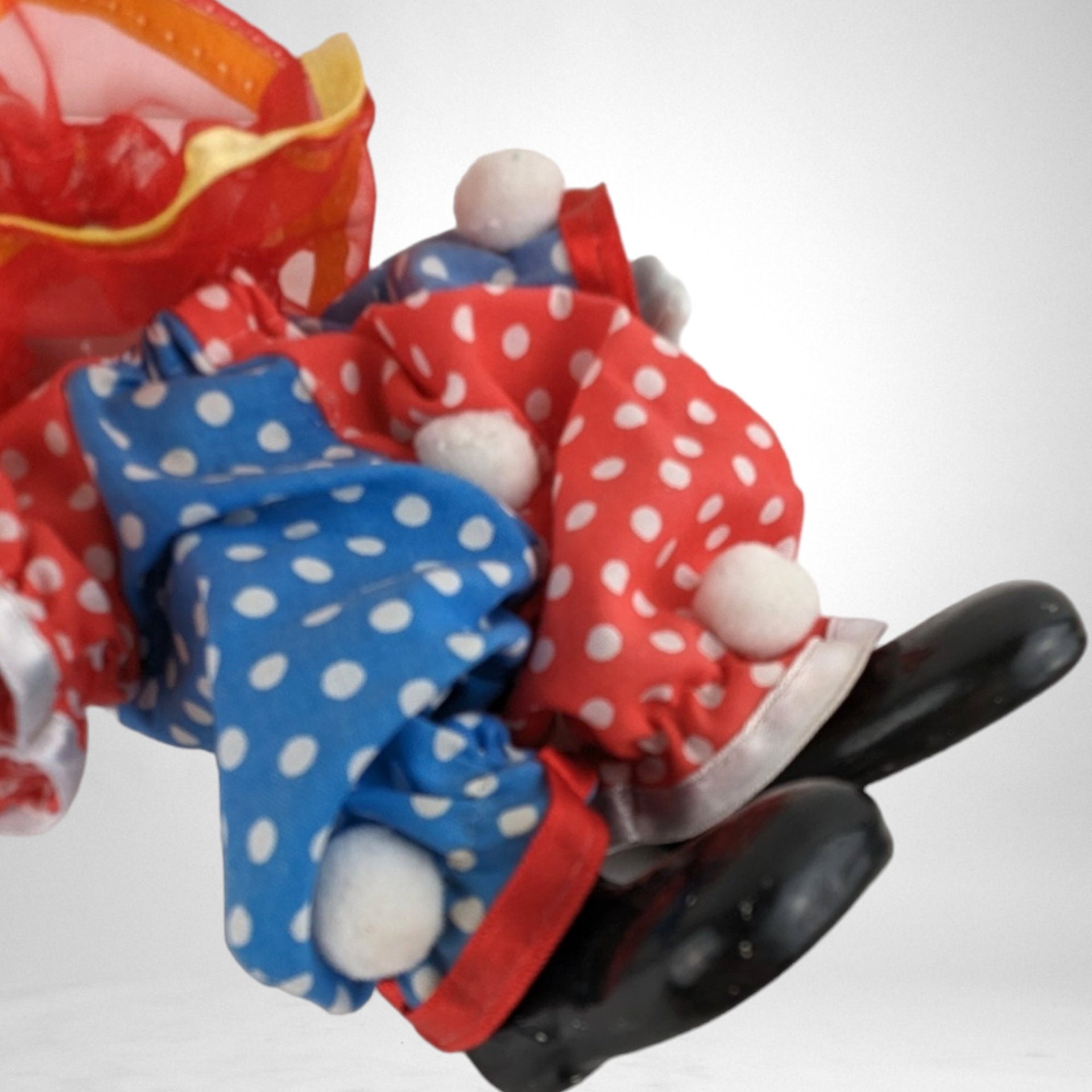 Vintage Winking Ceramic Circus Clown Doll | 6" Tall | Whimsical Collectible Figurine