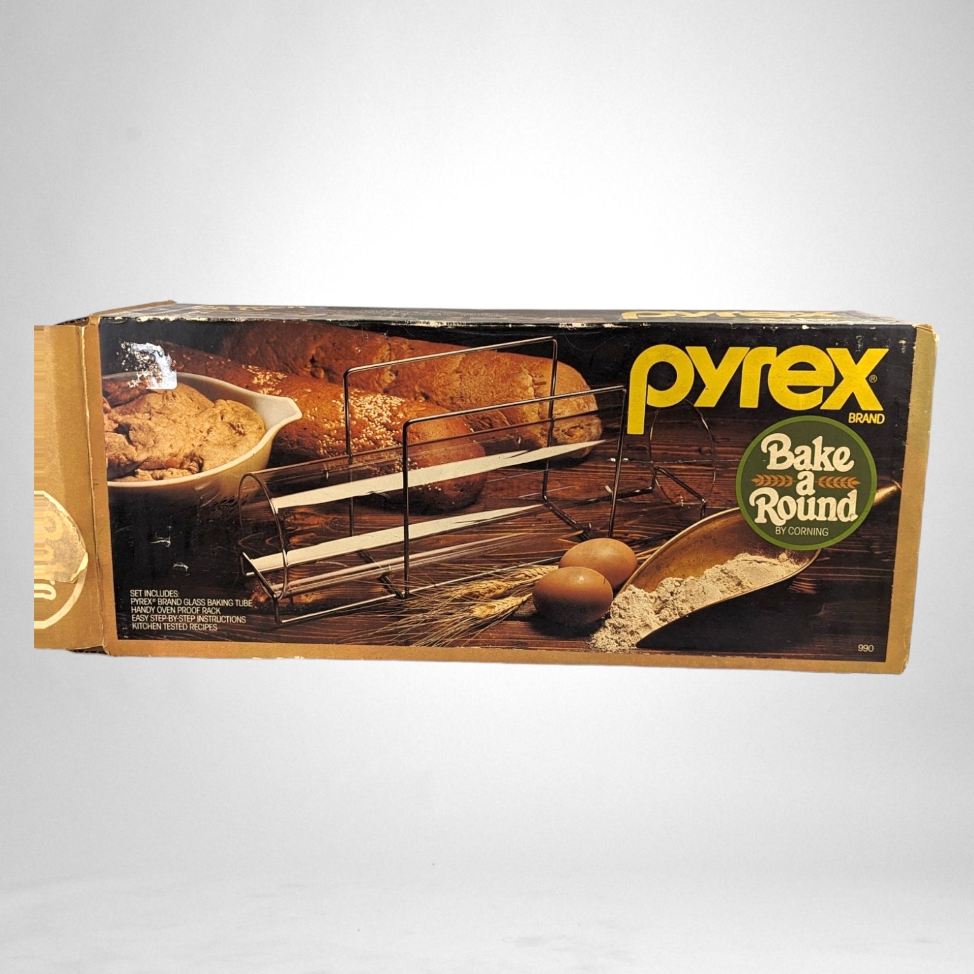 Vintage Pyrex Bake a Round Glass Tube - Retro Baking Nostalgia