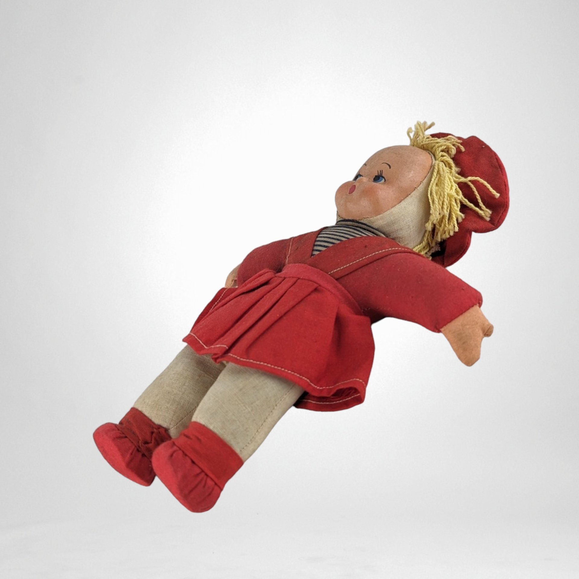 Fair Condition 1920s Sawdust Sailor Girl Doll