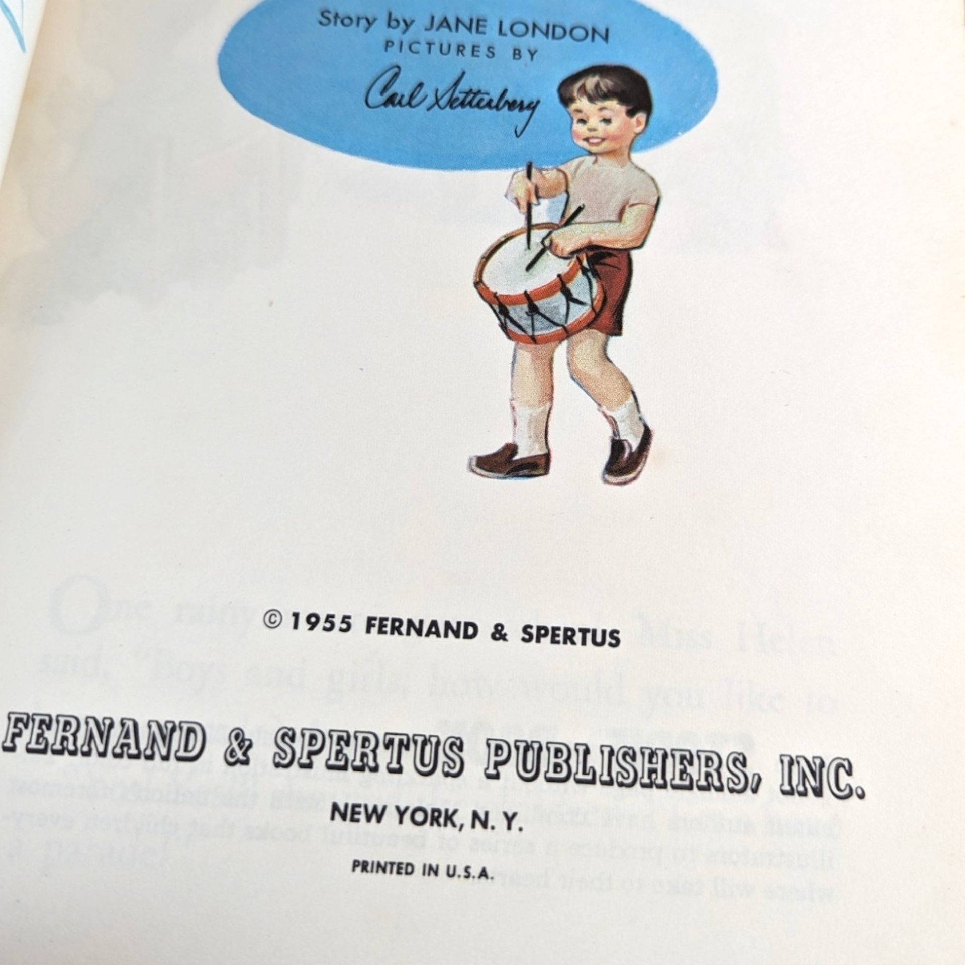 1955 'The Toy Parade' Book by Jane London